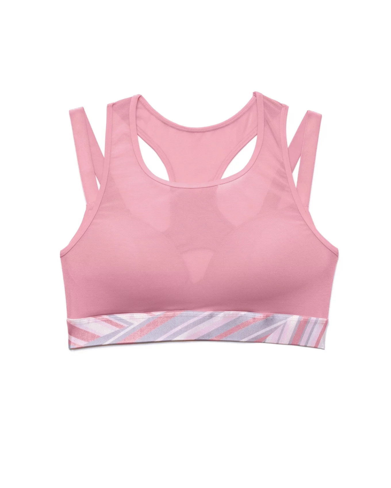 Lineup Low-Impact Sports Bra in Multi & Pink
