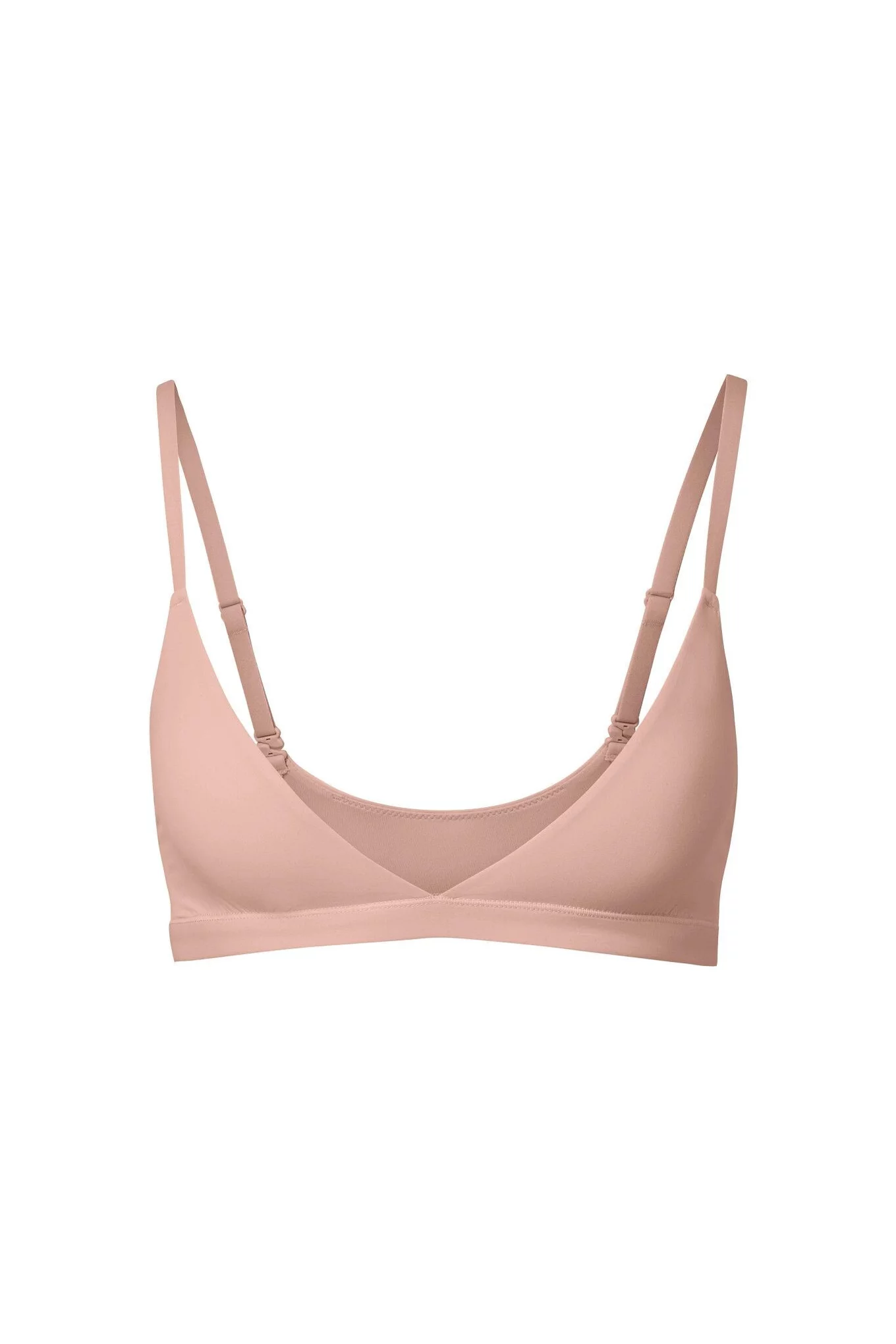 Wireless triangle bra in cedar pink - Dim Body Touch