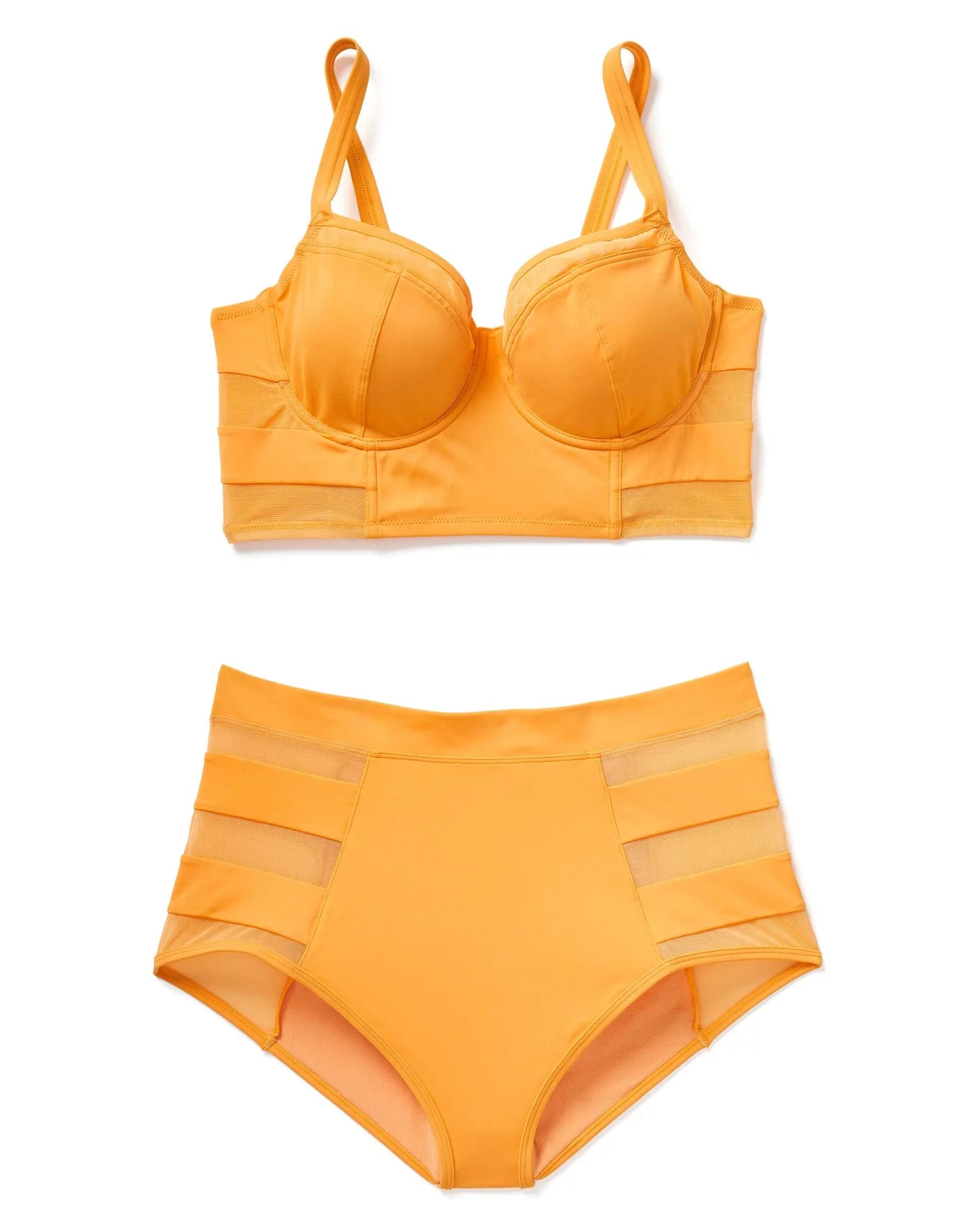 Daeny Medium Orange Plus Contour Balconette Bikini, 38DDD-42D