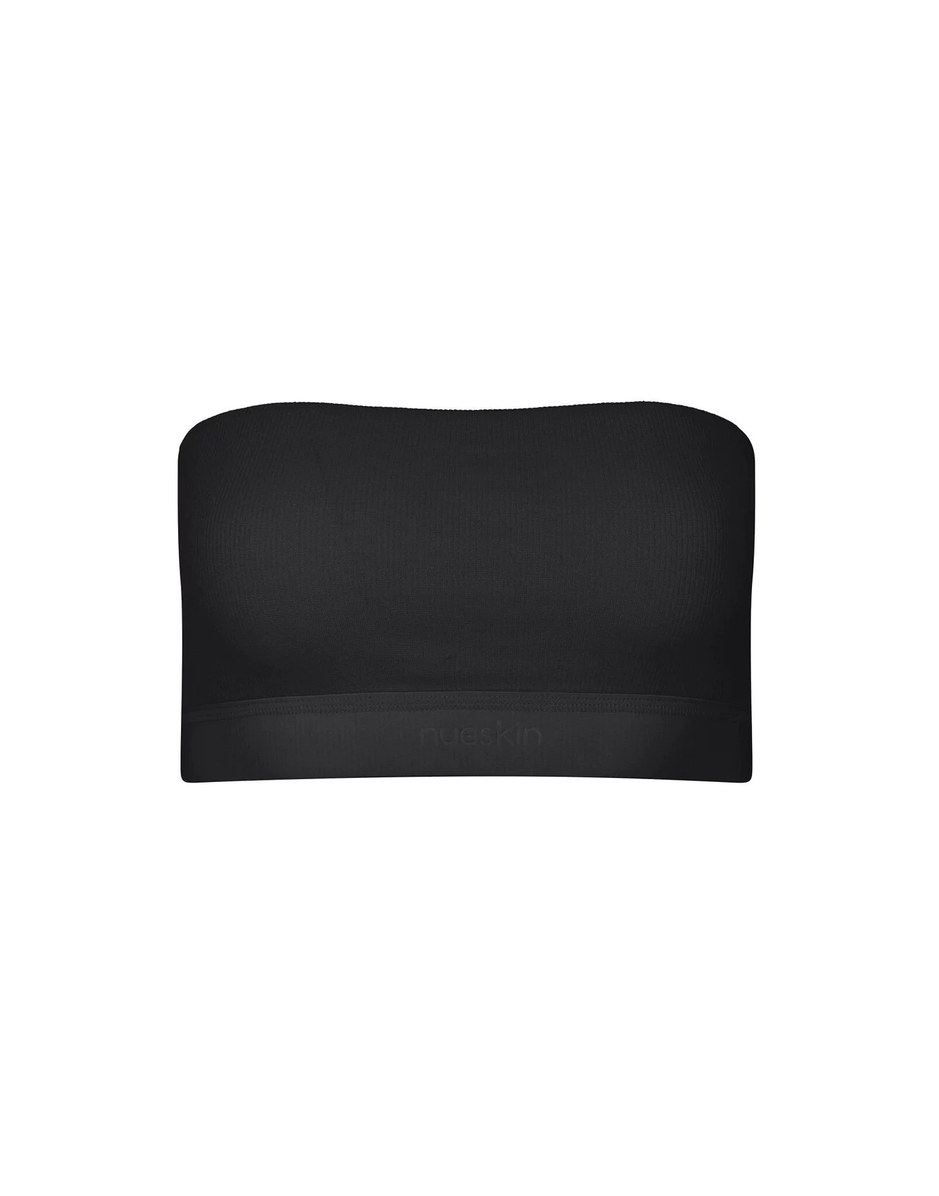 Robin Black Plus Rib Cotton Strapless Bandeau, 1X-4X | Adore Me