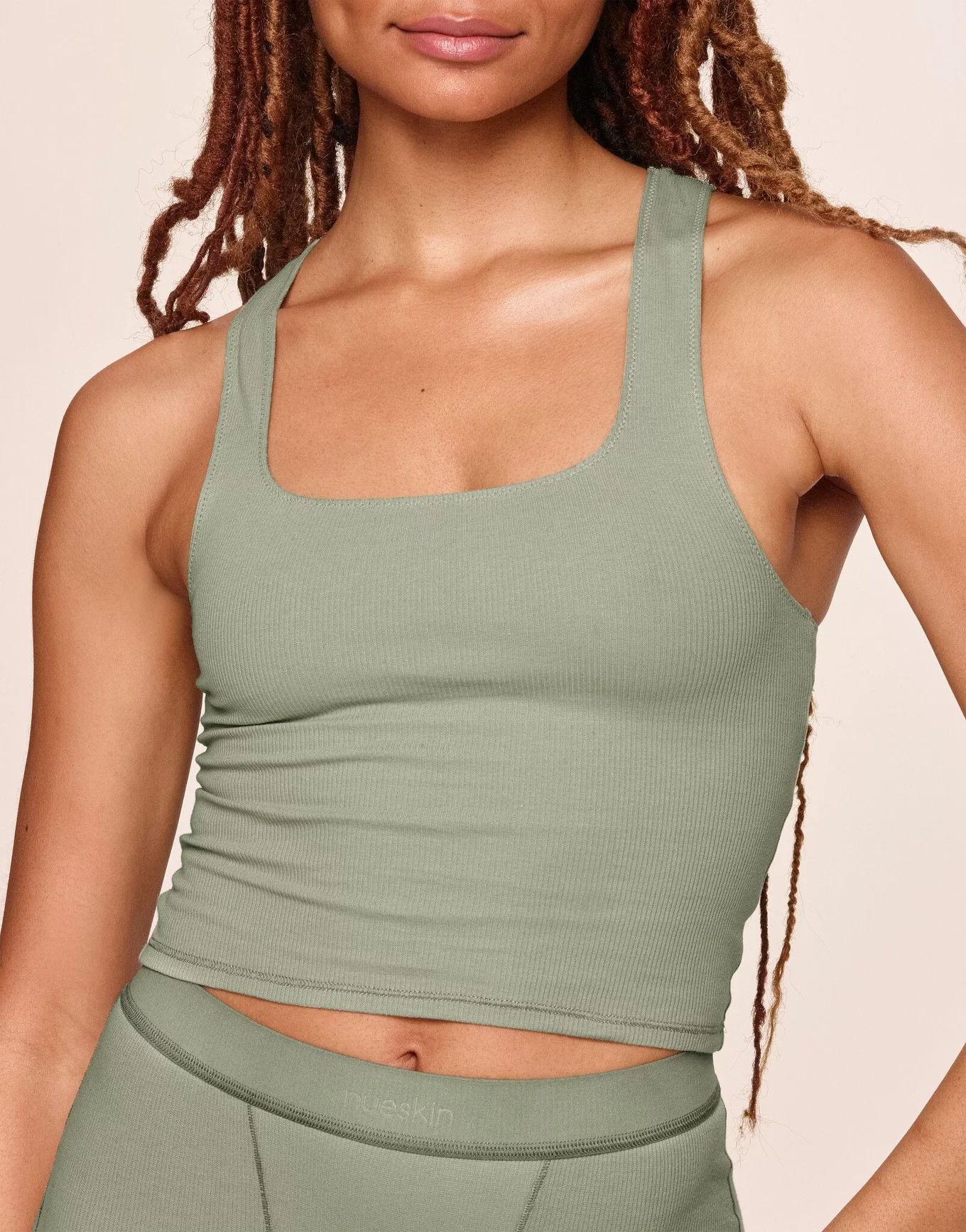 Crop Tank Top - Green - Ladies