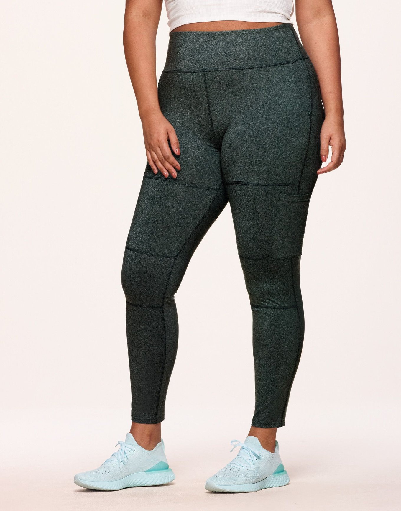 CompressionZ High Waisted Women's Leggings with Pockets - Plus