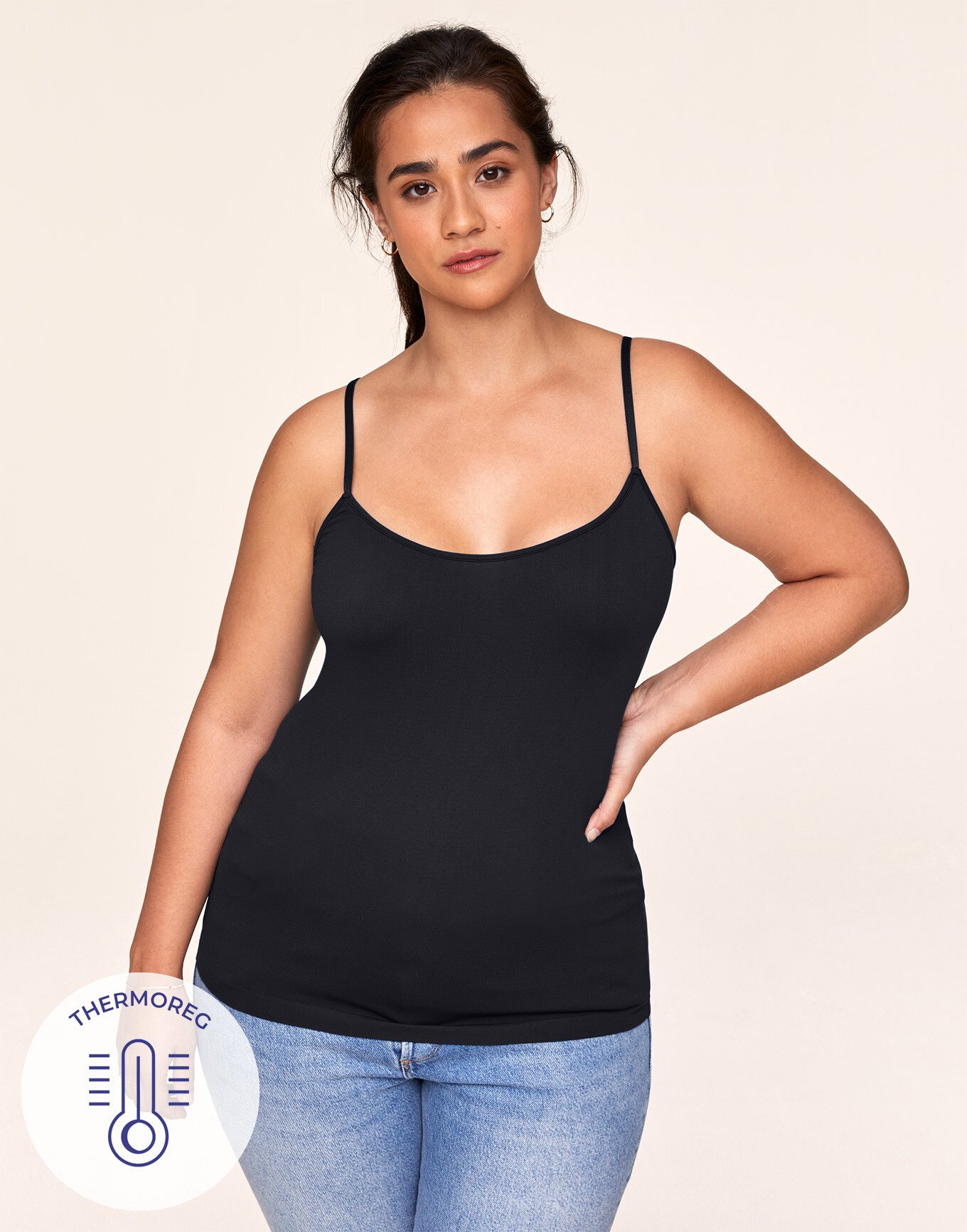 Women's Plus-Size Camisole Plus Size Tank Top with Built in Bra