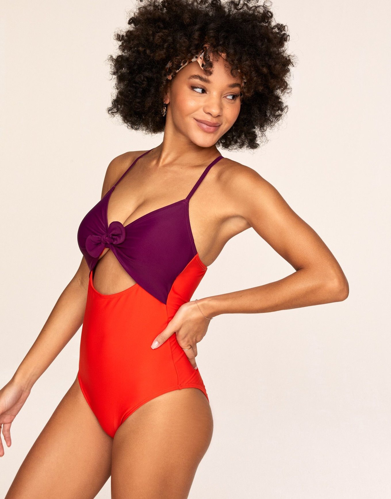 Portia Dark Red One Piece XS M Adore Me