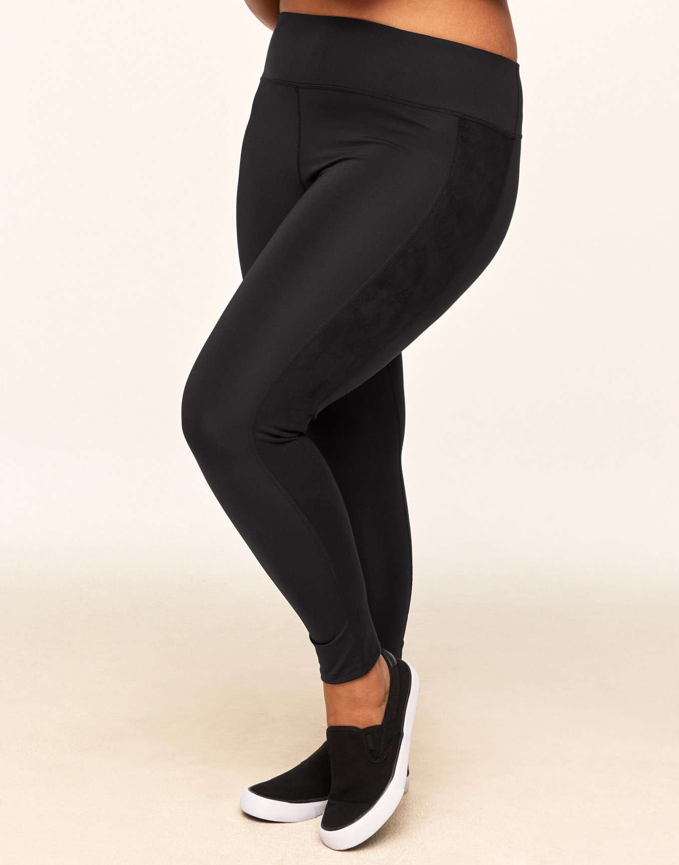 Leggings with pockets - Black - Plus Size Active