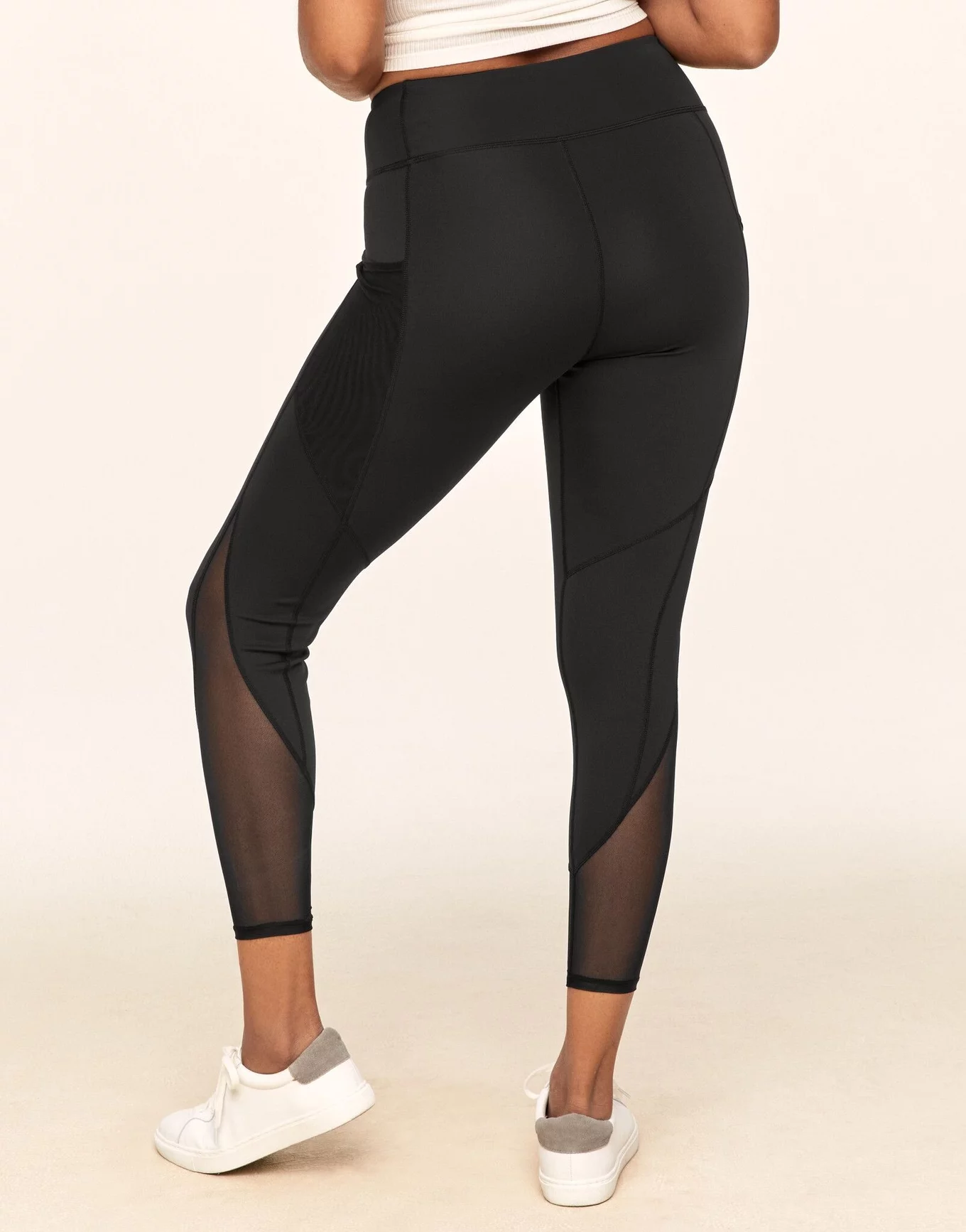 POP Fit Ava Leggings  Black mesh leggings, High waisted black leggings,  Solid black leggings