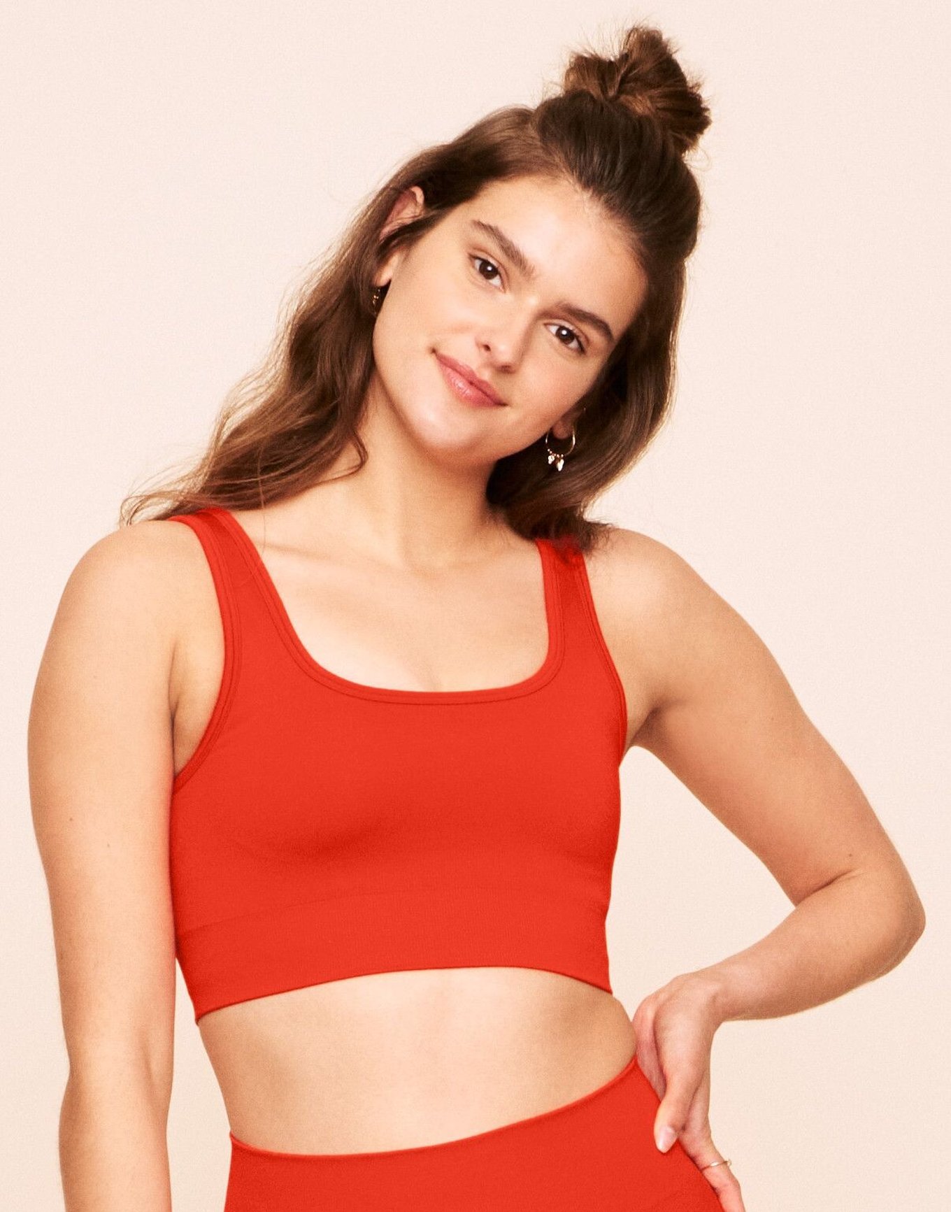 Adore Me Women's Ember Low Support Sports Bra In Dark Red
