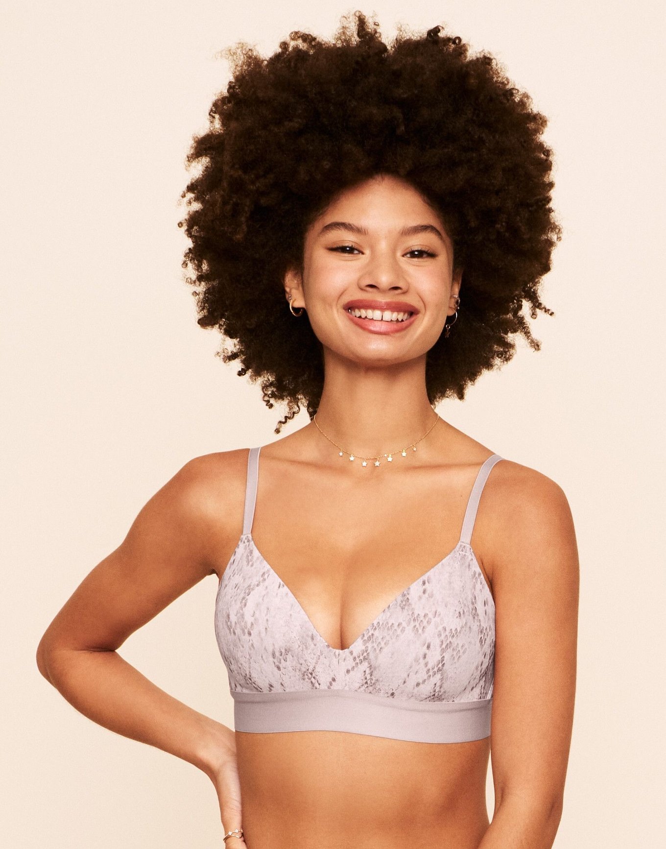 Pink Loungin' Lightly Lined Scoop Bralette