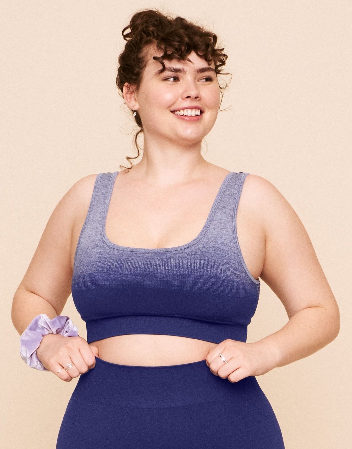 Poetic Justice Plus Size Curvy Women Blue Geometric Print Sports Bra Mesh  V-Back Size 1X at  Women's Clothing store