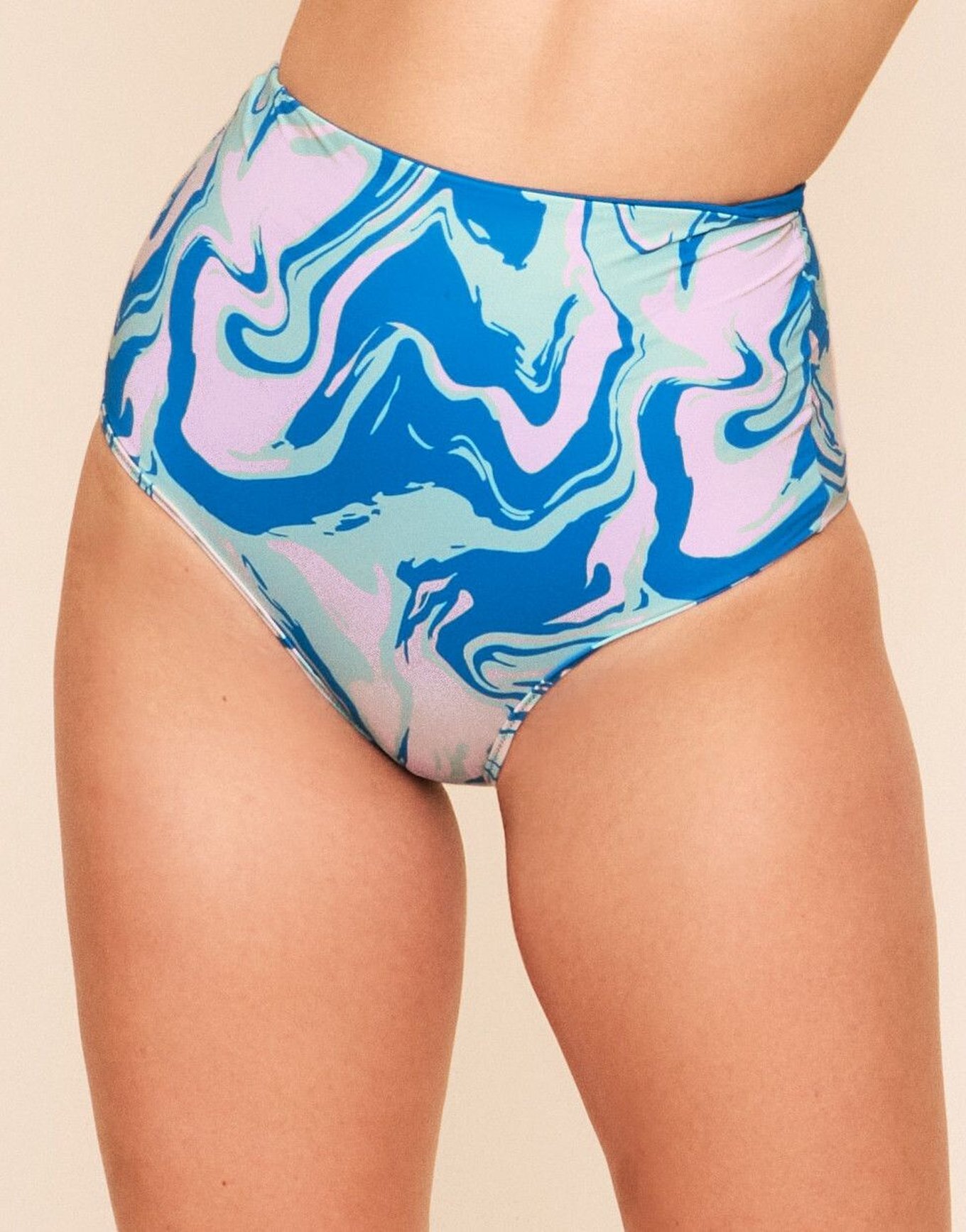 Vivian Reversible High Waist Swim Bottom