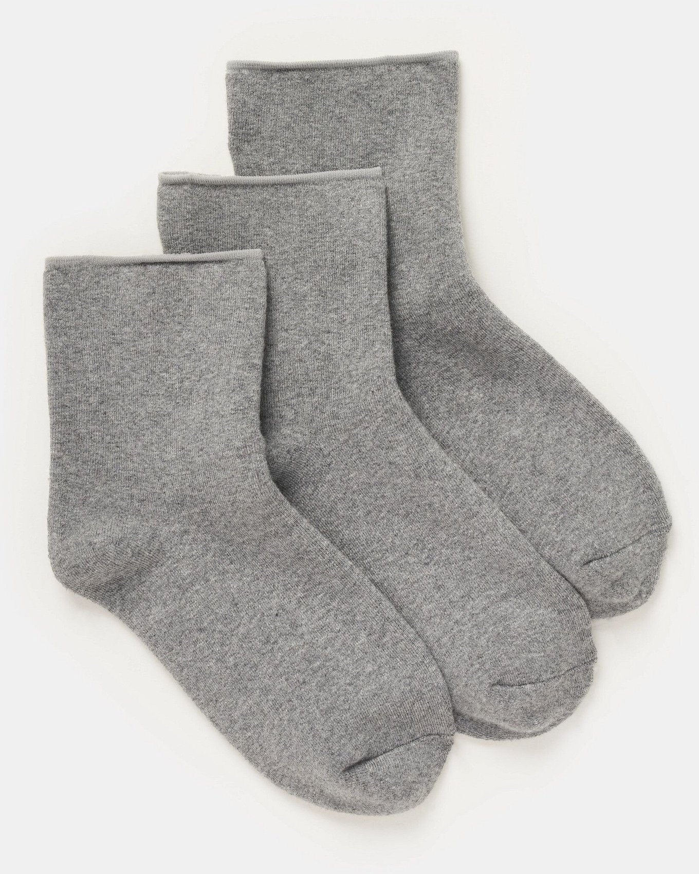 Claire Core Socks (Pack of 3) Gray Tube Socks, O/S | Adore Me