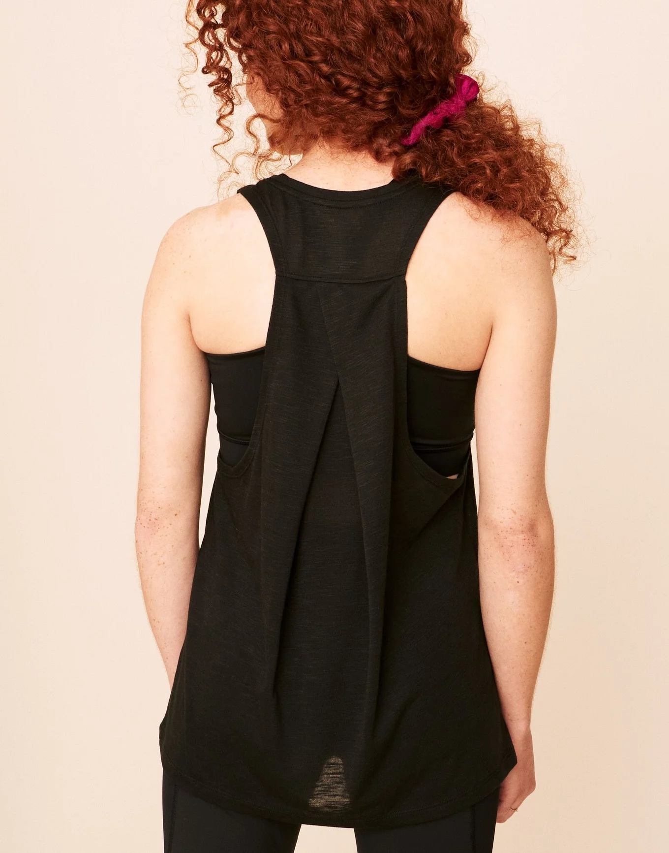 Charcoal Sculpt Strappy Gym Vest, Activewear