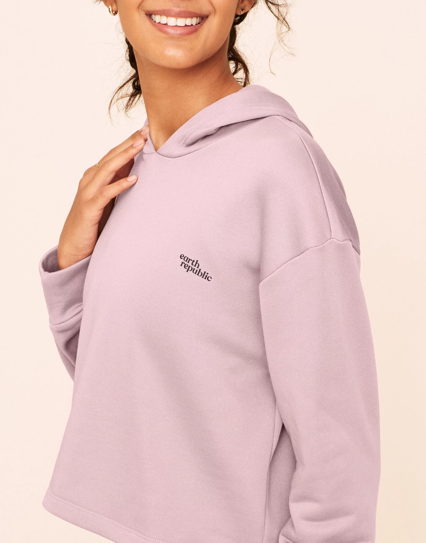 AnyBody Luxe Lounge Lace Up Hoodie 