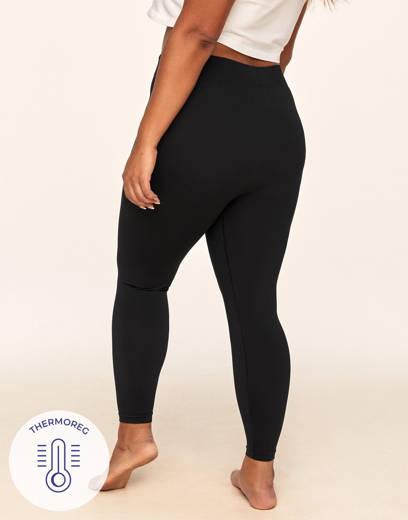 High-Waisted Jersey Plus-Size Leggings