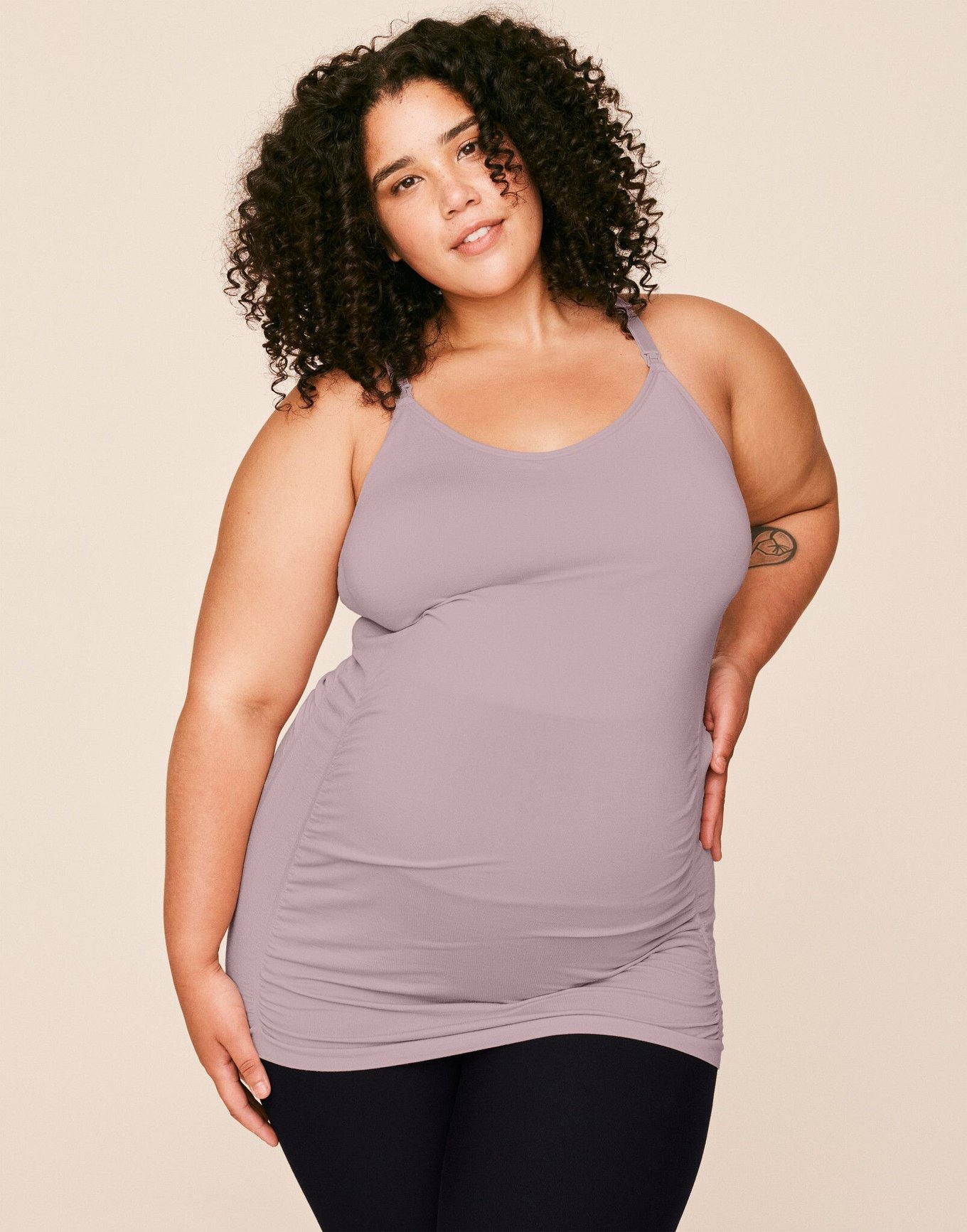 Shop Plus Size Bamboo Base Cami in White