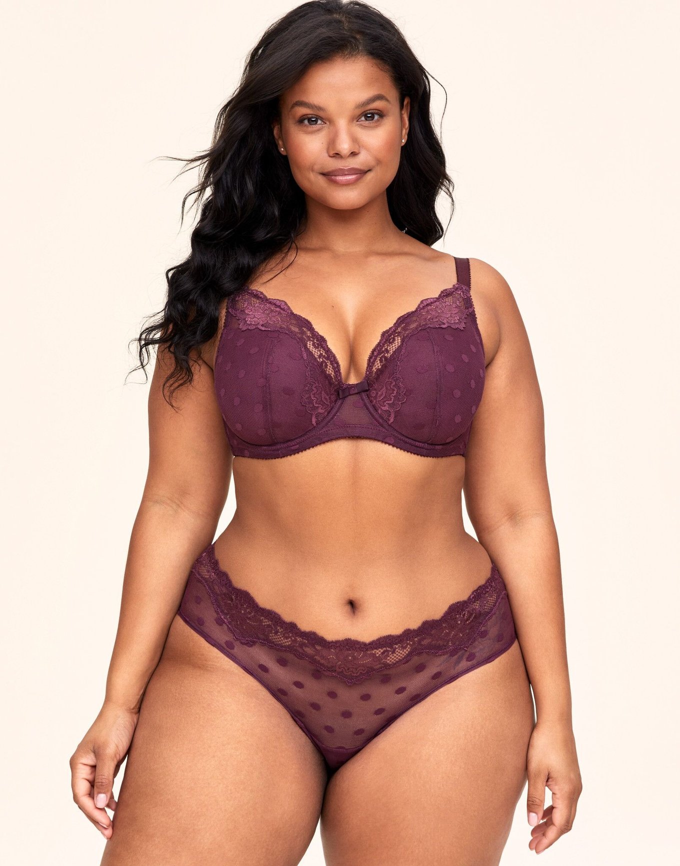  ANMUR Plus Size Bra and Panty Sets for Women Underwire