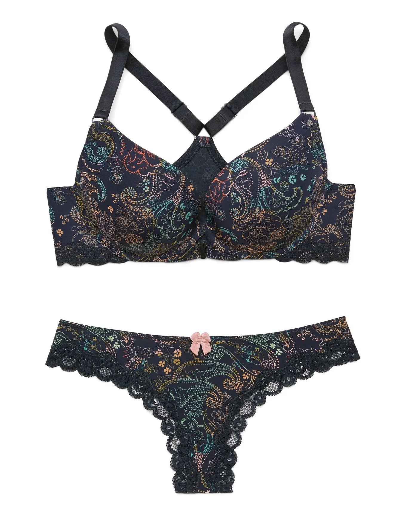 Dentelle Cashmer Paisley Contour Bra - For Her from The Luxe Company UK