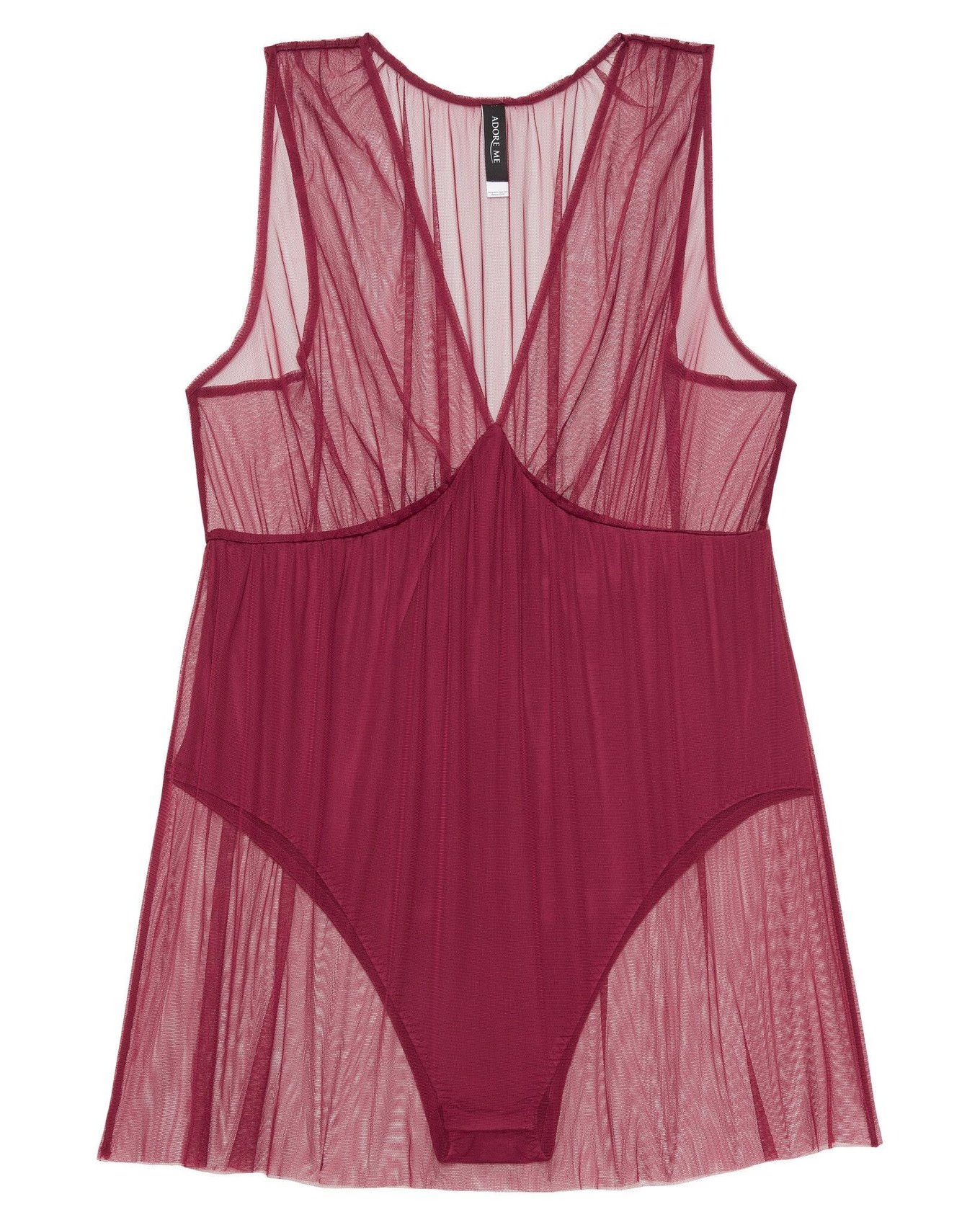 Lismore Dark Red Plus Babydoll, XL Adore Me