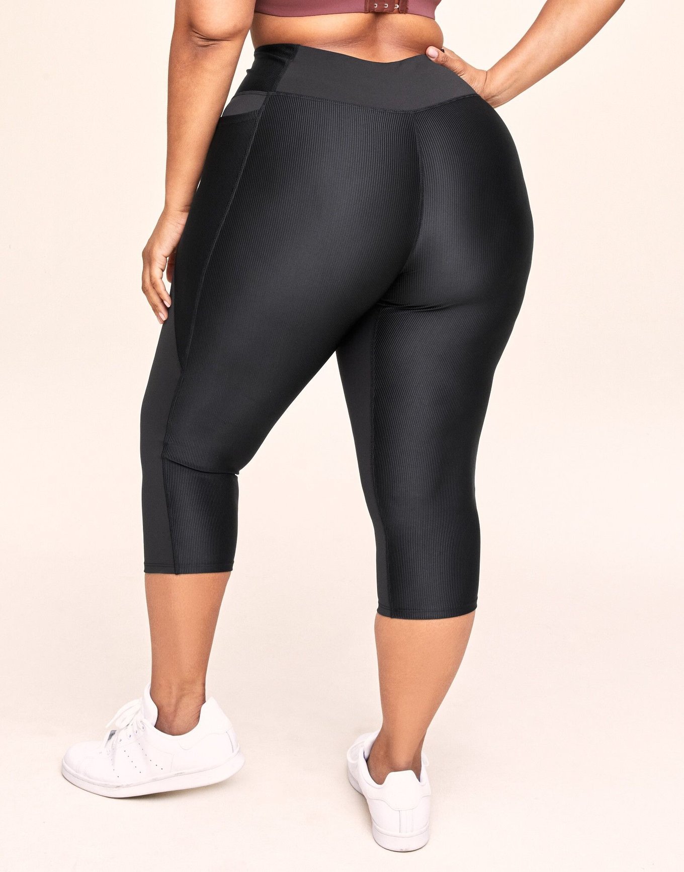 Chlorine Resistant Aquamore Solid Capri Plus Size Legging | Legging |  Aquamore – Swim and Sweat