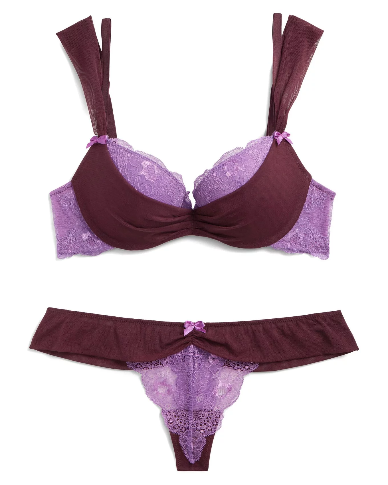 Victoria's Secret Victoria's Secret Body By Victoria Bra Womens 34D Purple  Unlined Demi Underwired