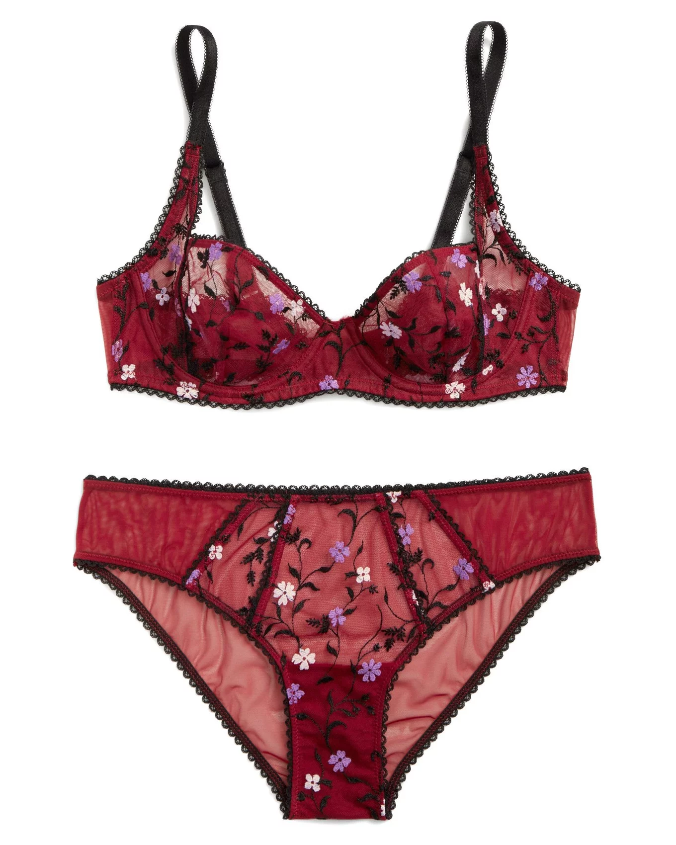 Adore Me Gynger Unlined Bow Wrap Bra XS Red Unlined Balconette Open Cup  Satin L3 - AbuMaizar Dental Roots Clinic