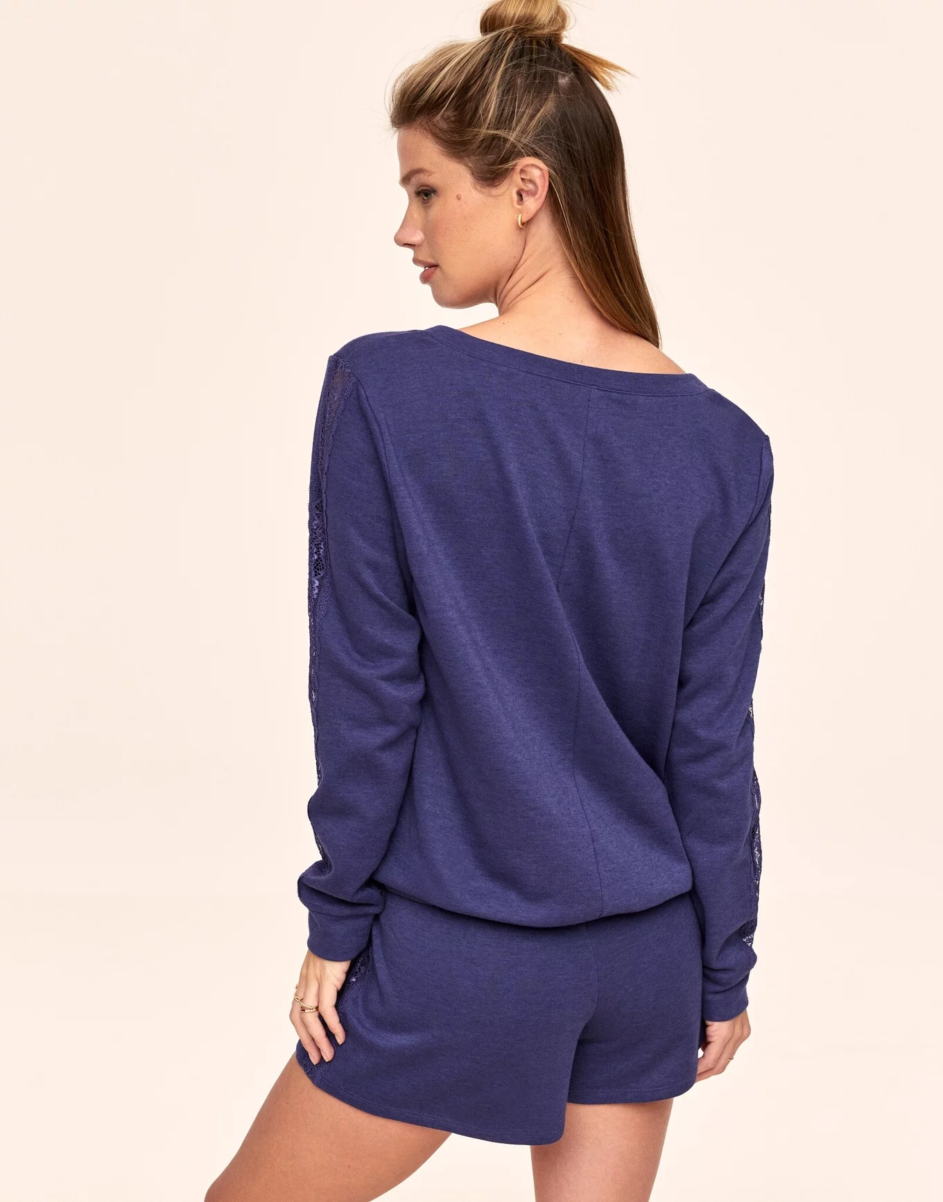 Adore Me Women's Alexia Sweatshirt & Short Loungewear Set - Macy's