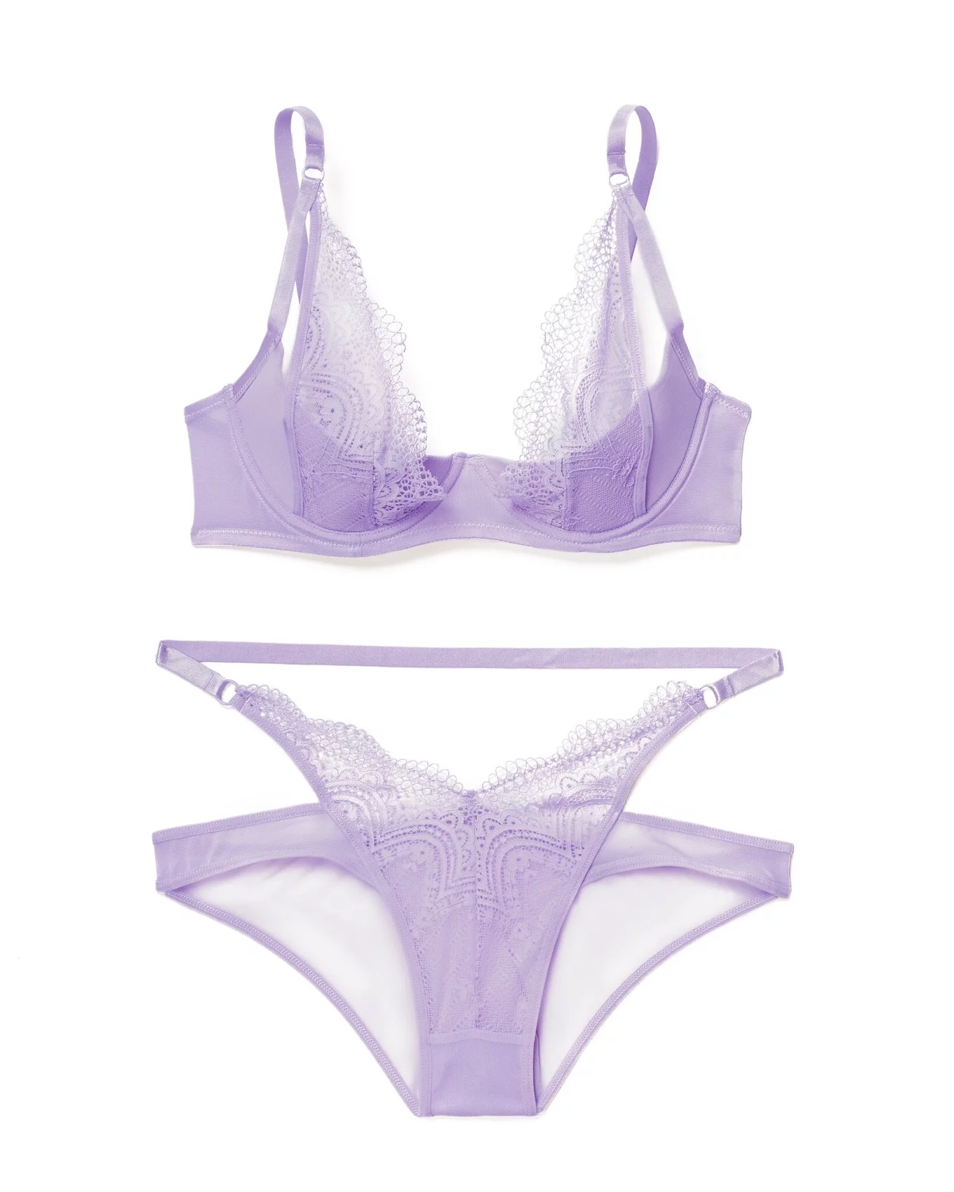 5170 Greta - Front Close Crossback Wireless Bralette - Pale Violet – Purple  Cactus Lingerie