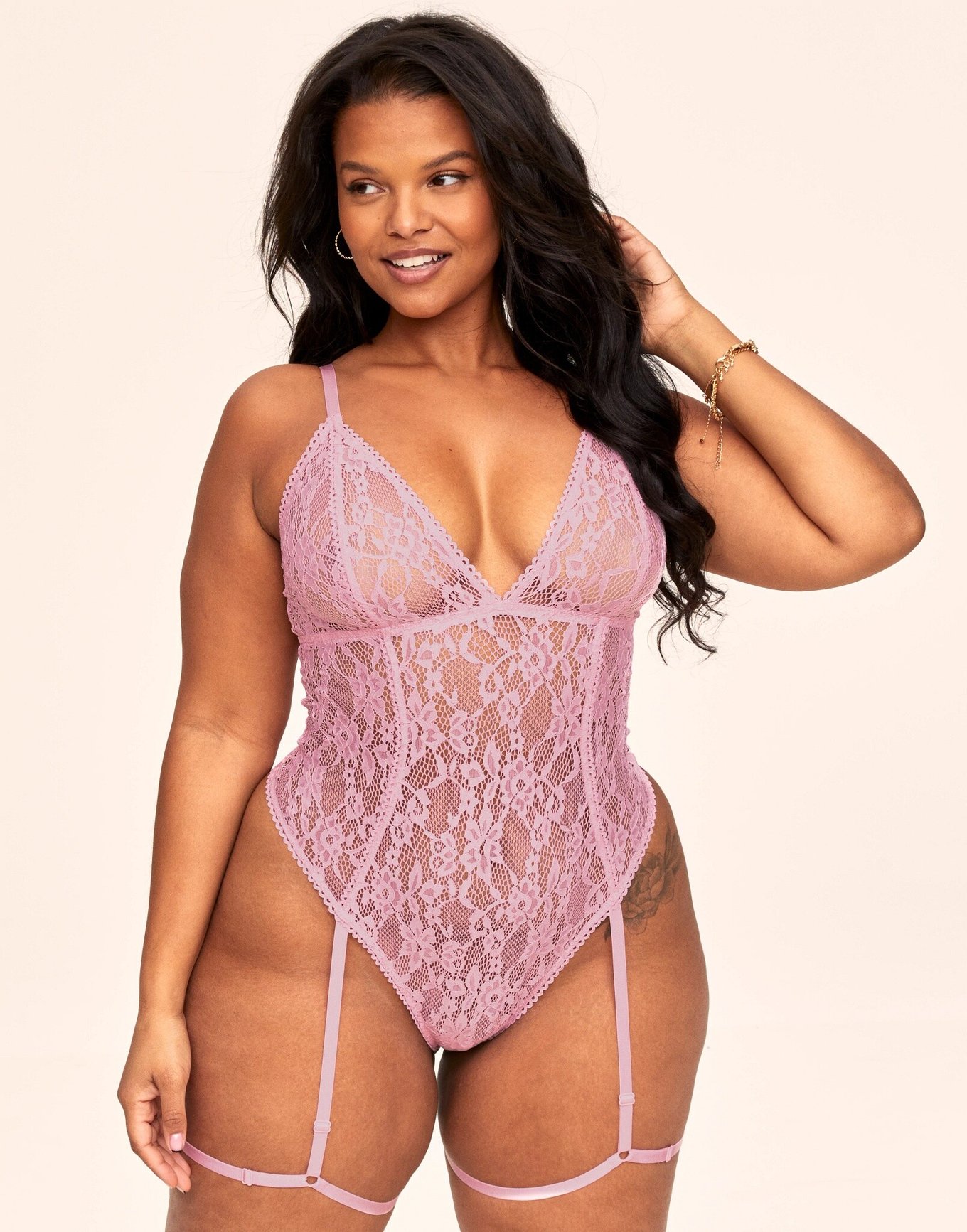Pink Plus Size Sexy Lingerie