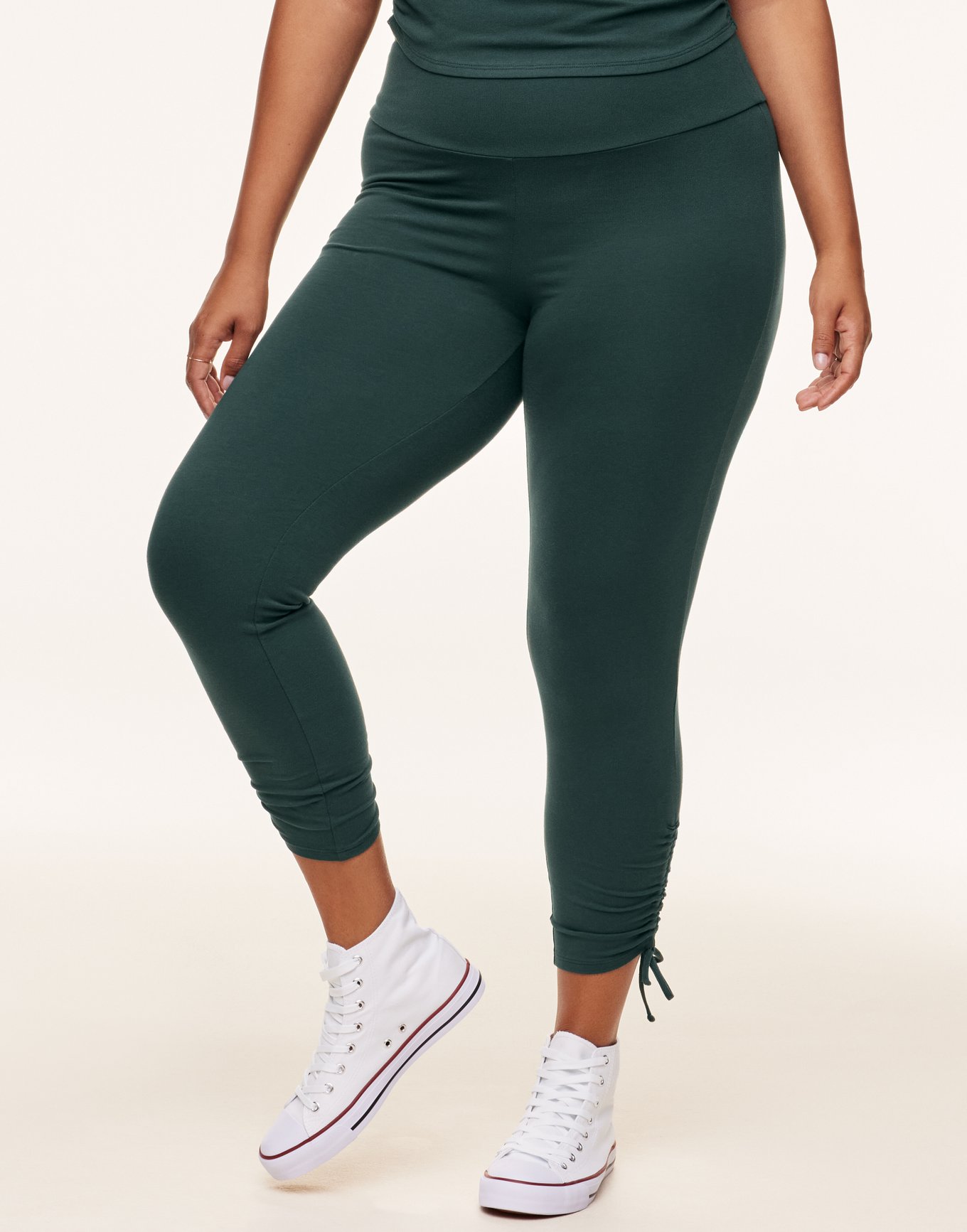 Aggregate 123+ plus size green leggings