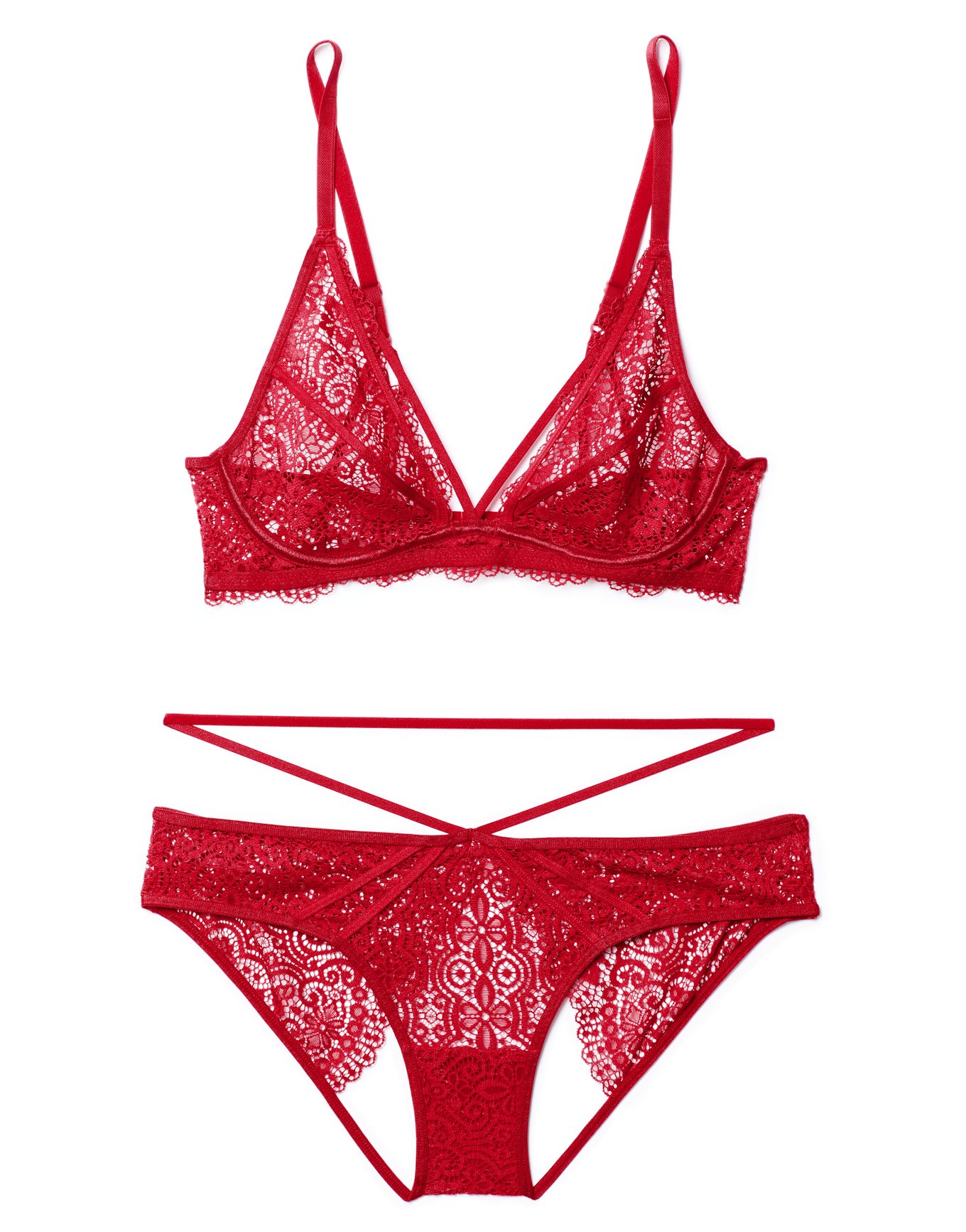 Jenni Dark Red Unlined Plunge, 32DDD38D Adore Me