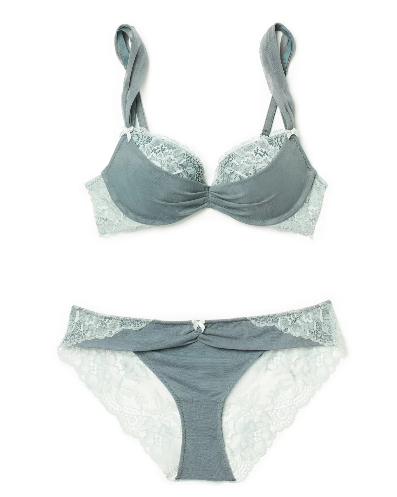 Add 2 Cup Sizes Push-Up Bra | Grisaille Grey