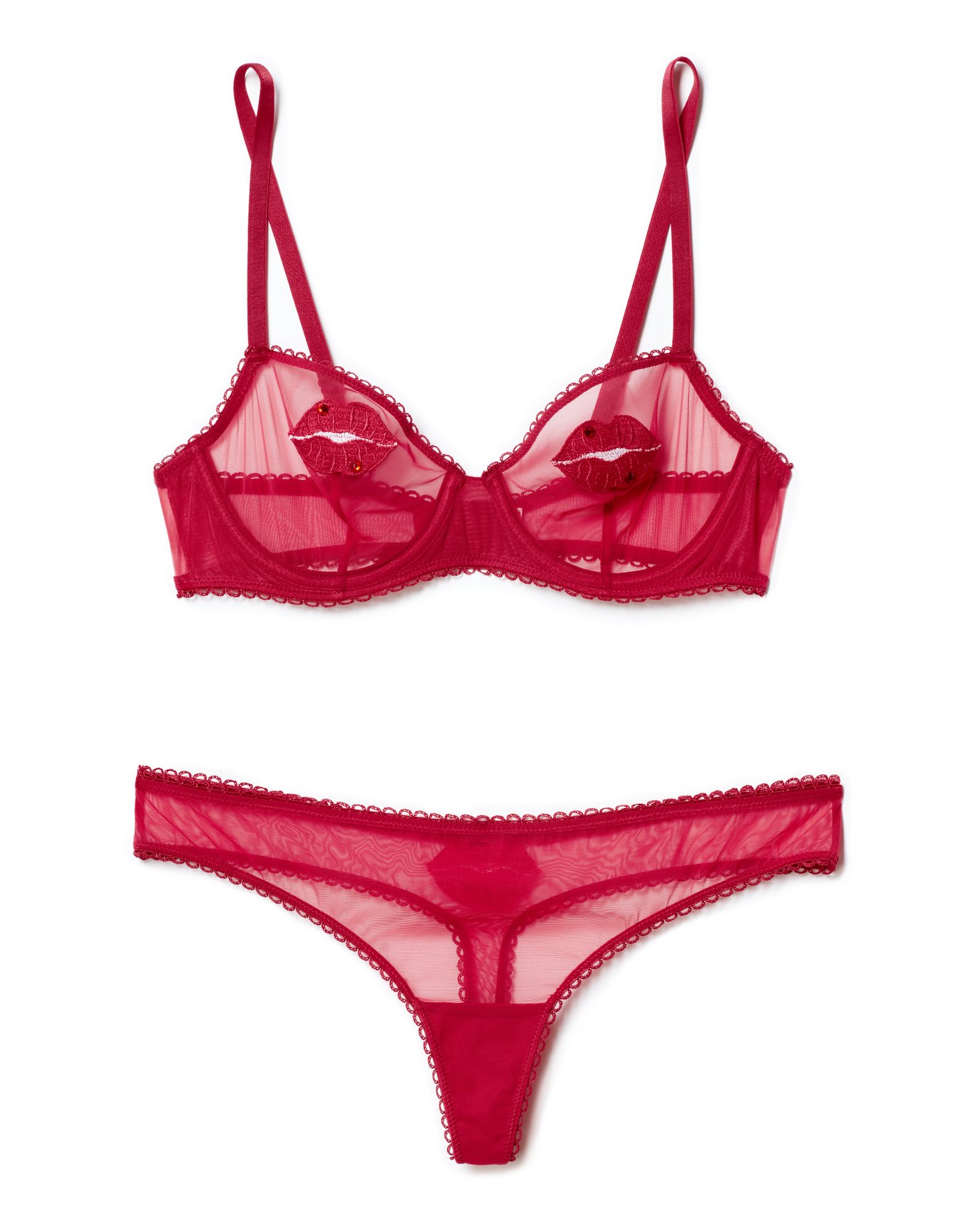 Alyshia Dark Pink Unlined Demi, 32B-38C | Adore Me