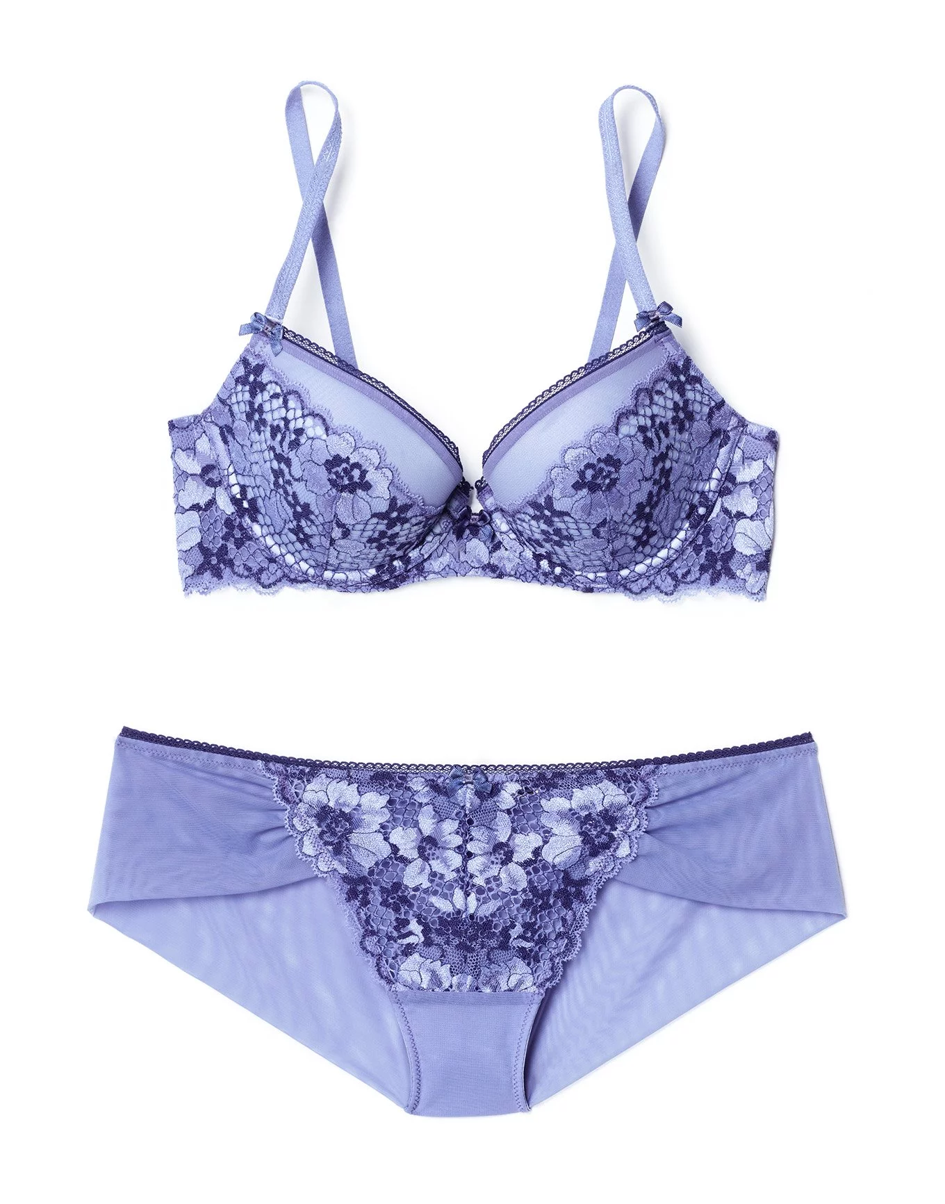 Buy Plum Purple/Navy Blue/Neutral DD+ Non Pad Full Cup Bras 3 Packs from  Next USA