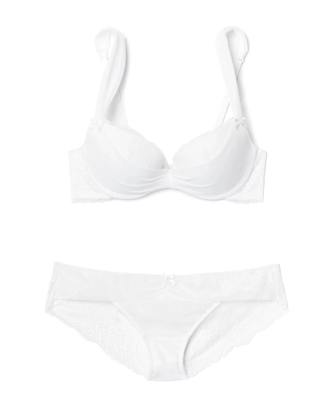 White Lingerie and panty sets for Women