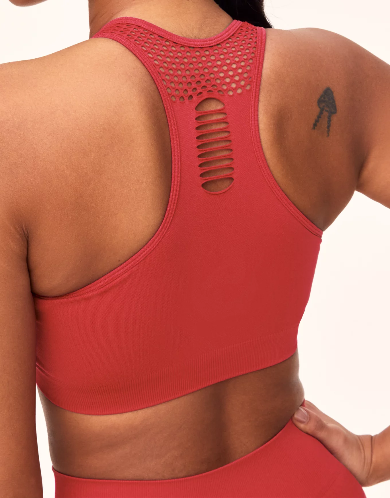 Pastry Ribbed Seamless Sports Bra Pink