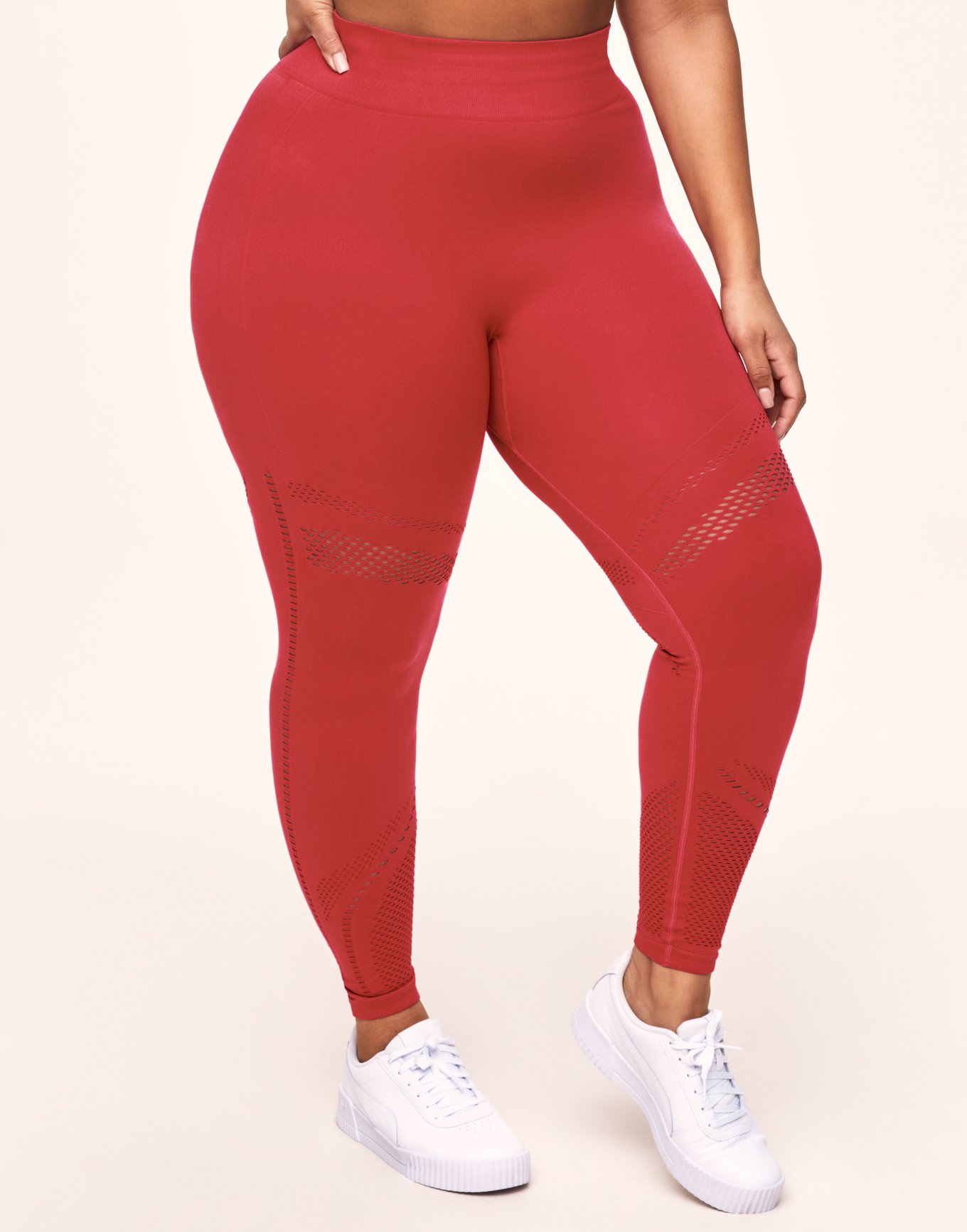 Plus Size Red Yoga Tights.