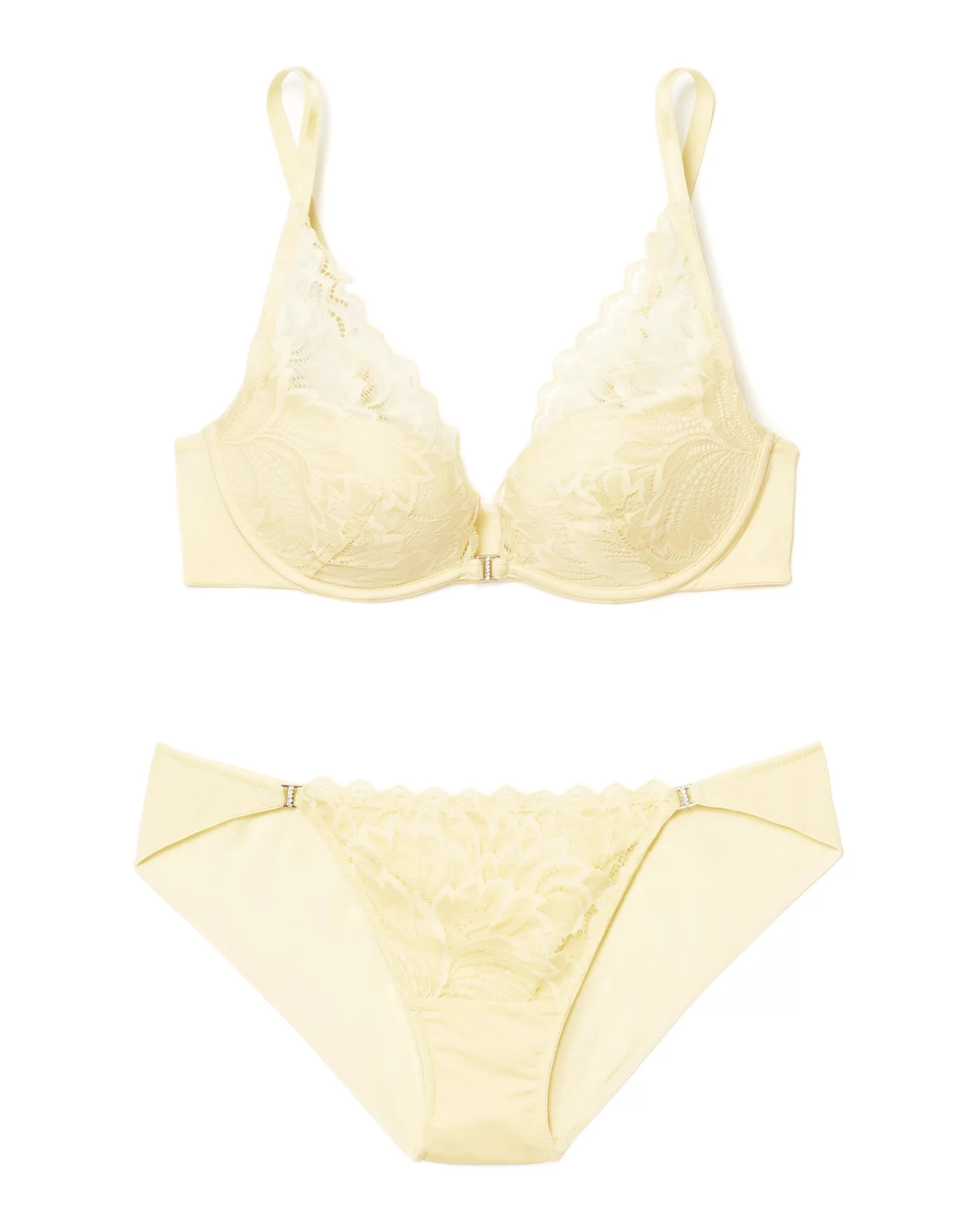 Lily Light Yellow Push Up Plunge, 32A-34D