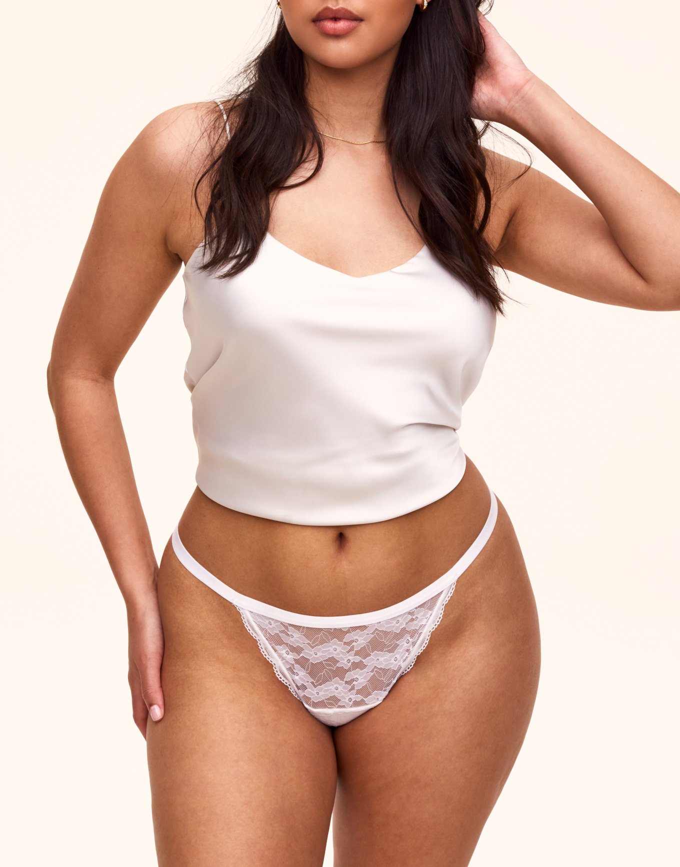 Blaire G-String White Plus G String, XL-4X | Adore Me