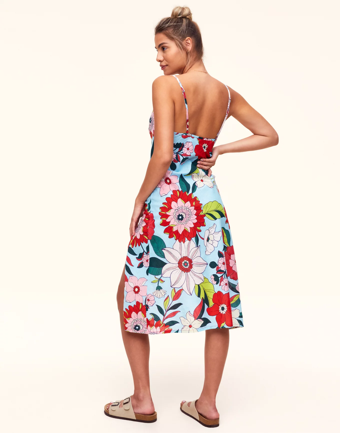 Analise floral outlet midi dress