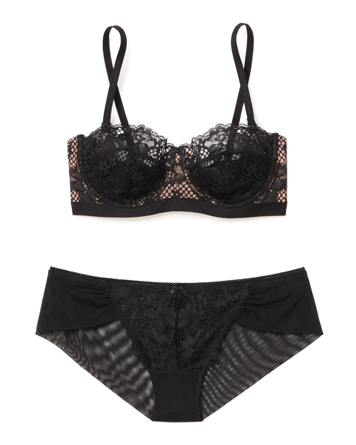 Addicted Flowery Lace Harness - Black