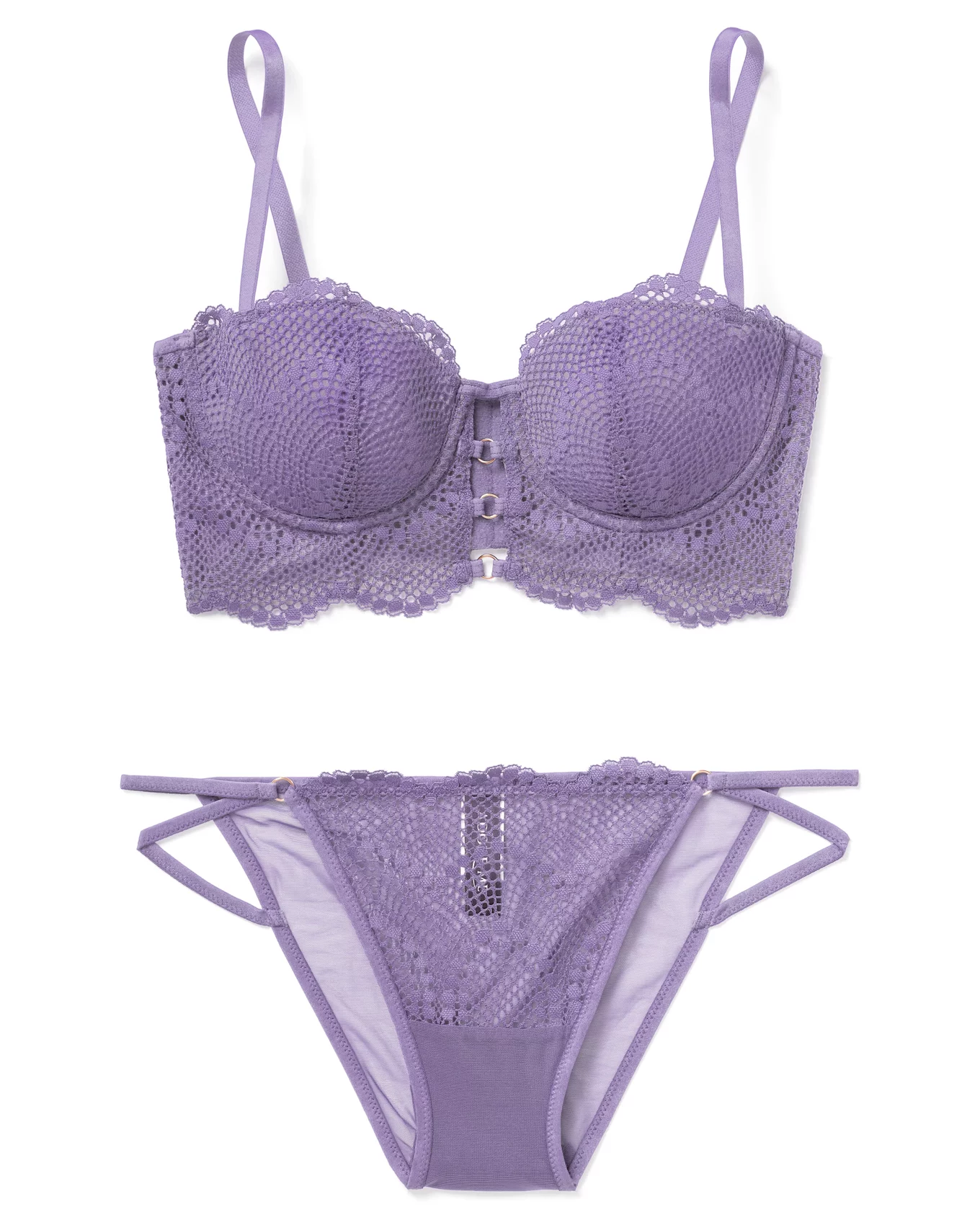 Dark Lilac/Purple Lace underwire push-up Bra- Size 30A