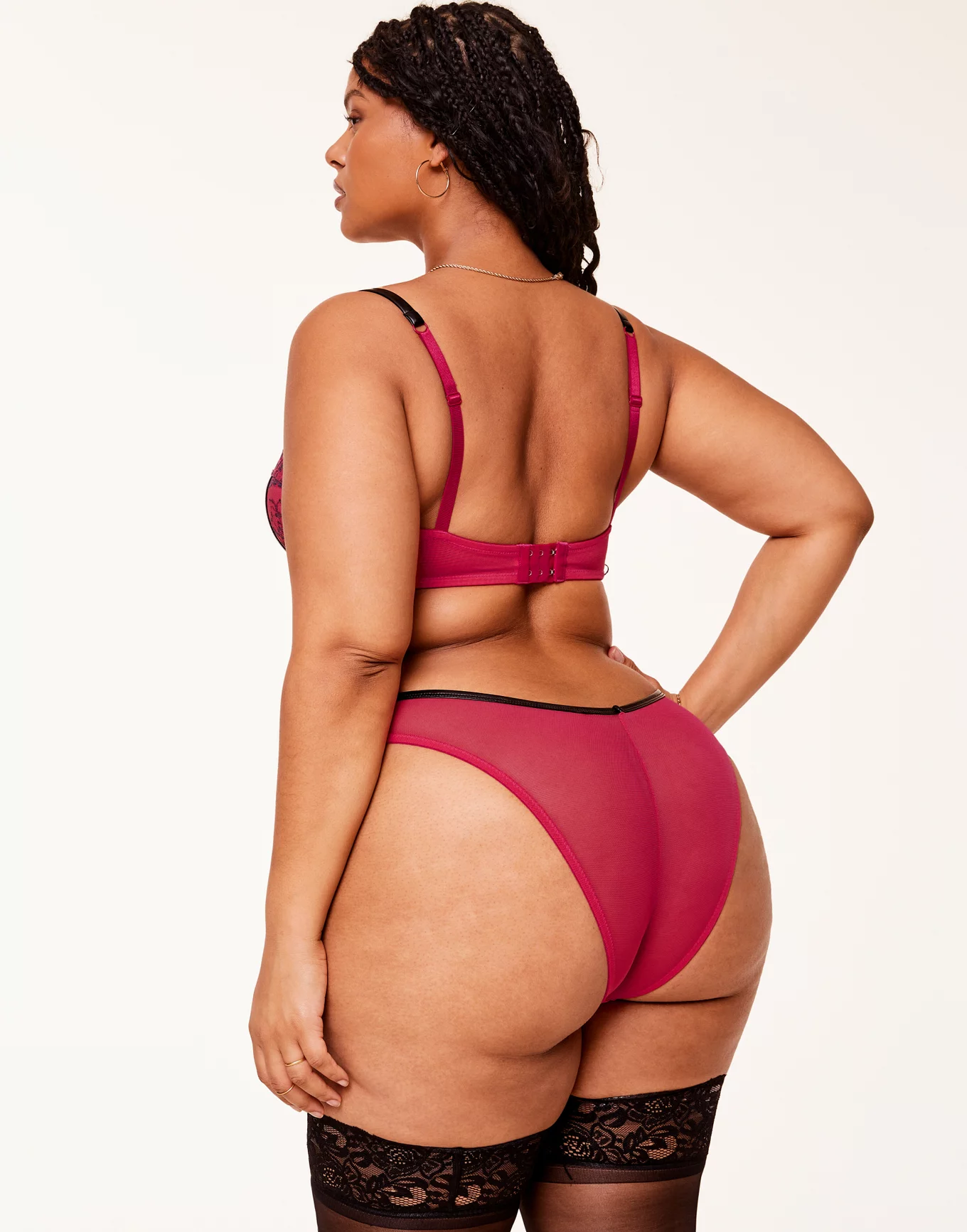 Paloma Dark Pink Plus Contour Balconette, 38DDD-44G