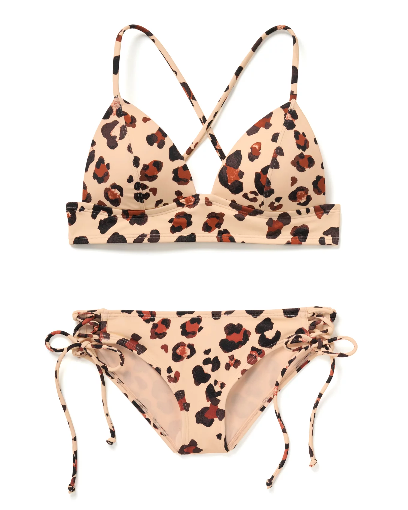 Nadzia Animal Brown Bikini Set, XS-M