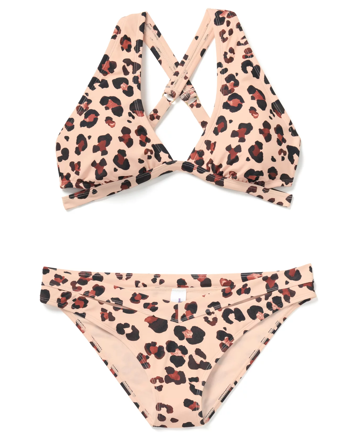 Victoria's Secret PINK Cotton Yoga Legging Leopard Brown/Black Medium M  NEW! 