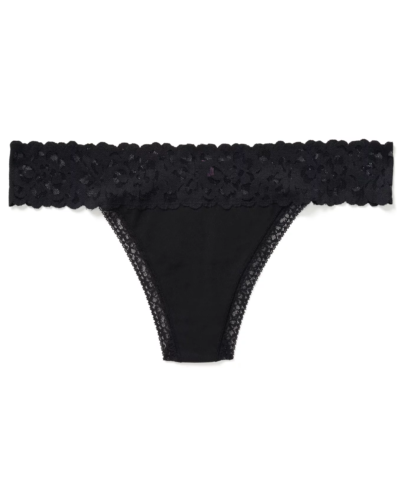 Fast Lane Lace Cheeky Knickers in Black