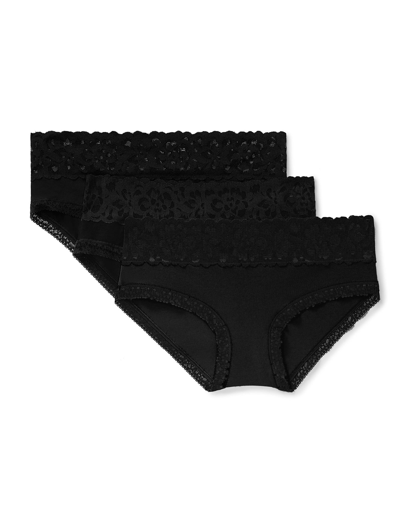 Millie Cotton Pack Hipster Black 2 Hipster Panties (Pack of 3
