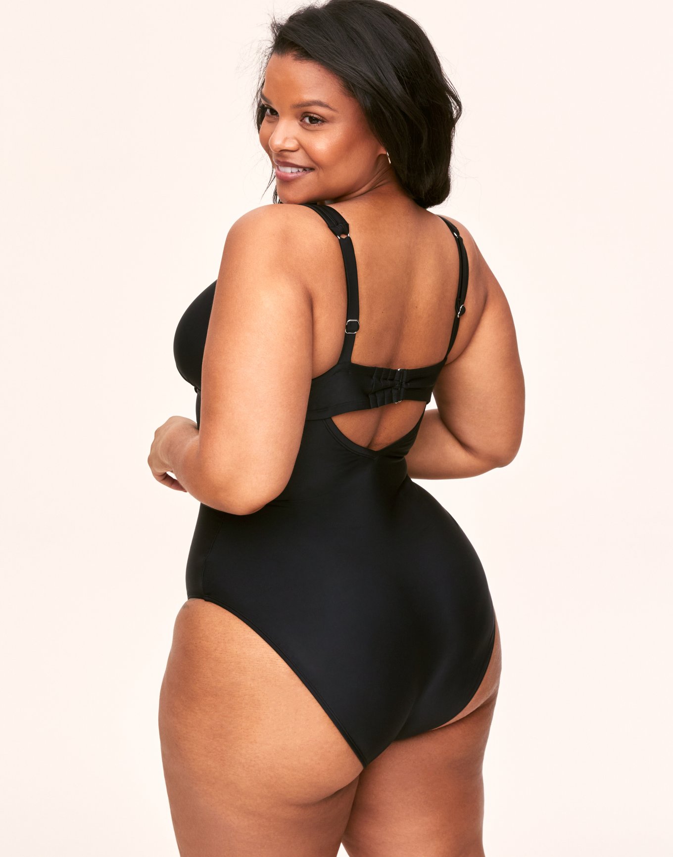 Evangeline Black Plus One Piece Adore Me