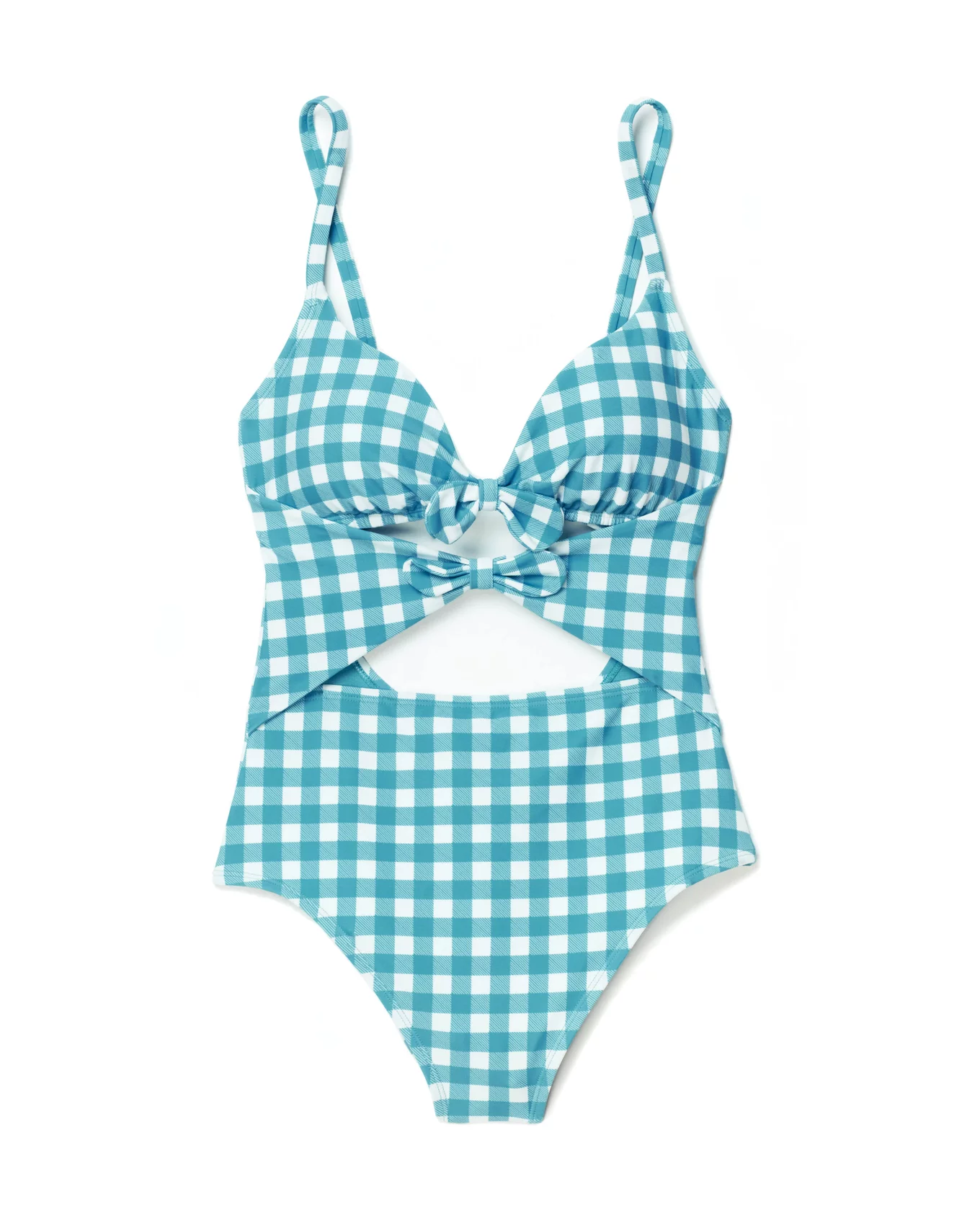 Morgan Plaid Blue Plus One Piece, 1X