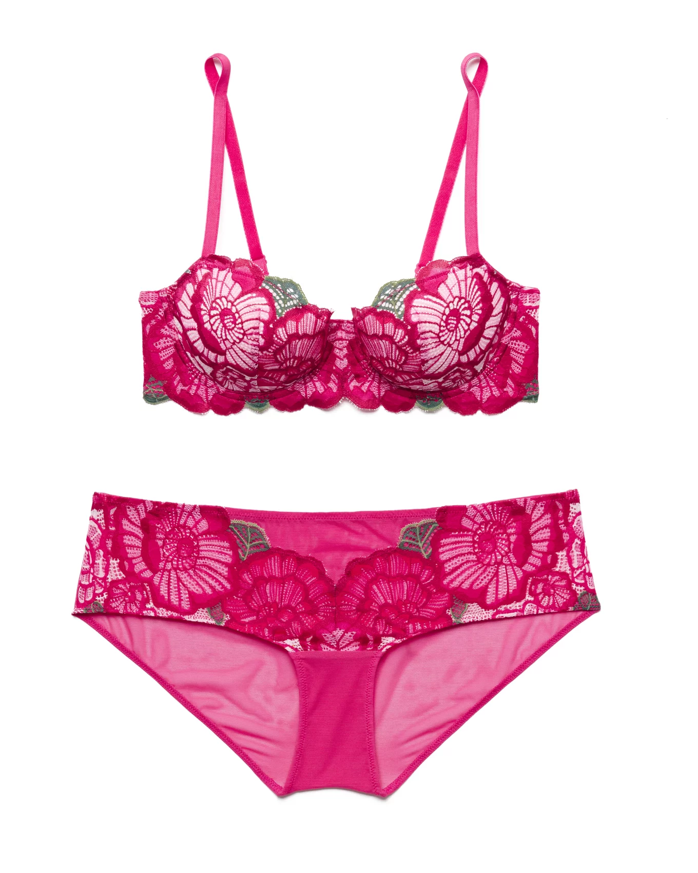 Adore Me Plus Size Colete Hipster Panty In Floral Pink