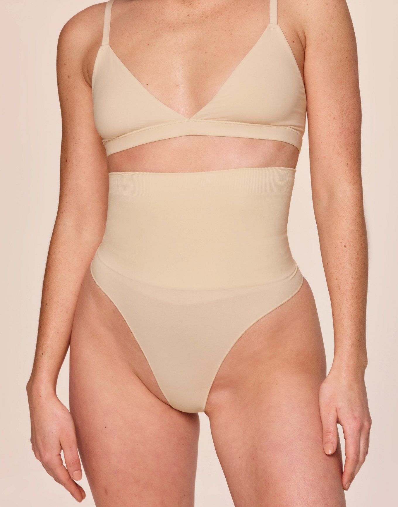 Elodie Thong Light Orange High Waist Panties | Adore Me